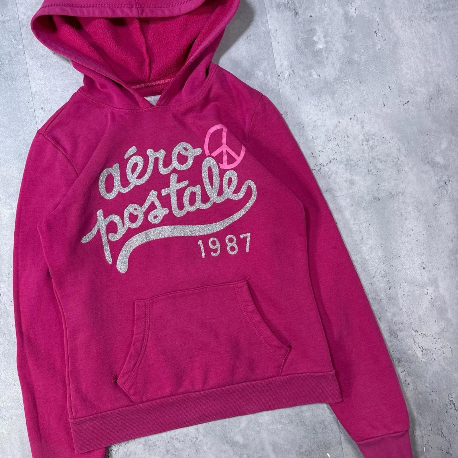 Aeropostale Y2K Aeropostale 00s Pink Hoodie Jacket Size S / US 4 / IT 40 - 4 Thumbnail