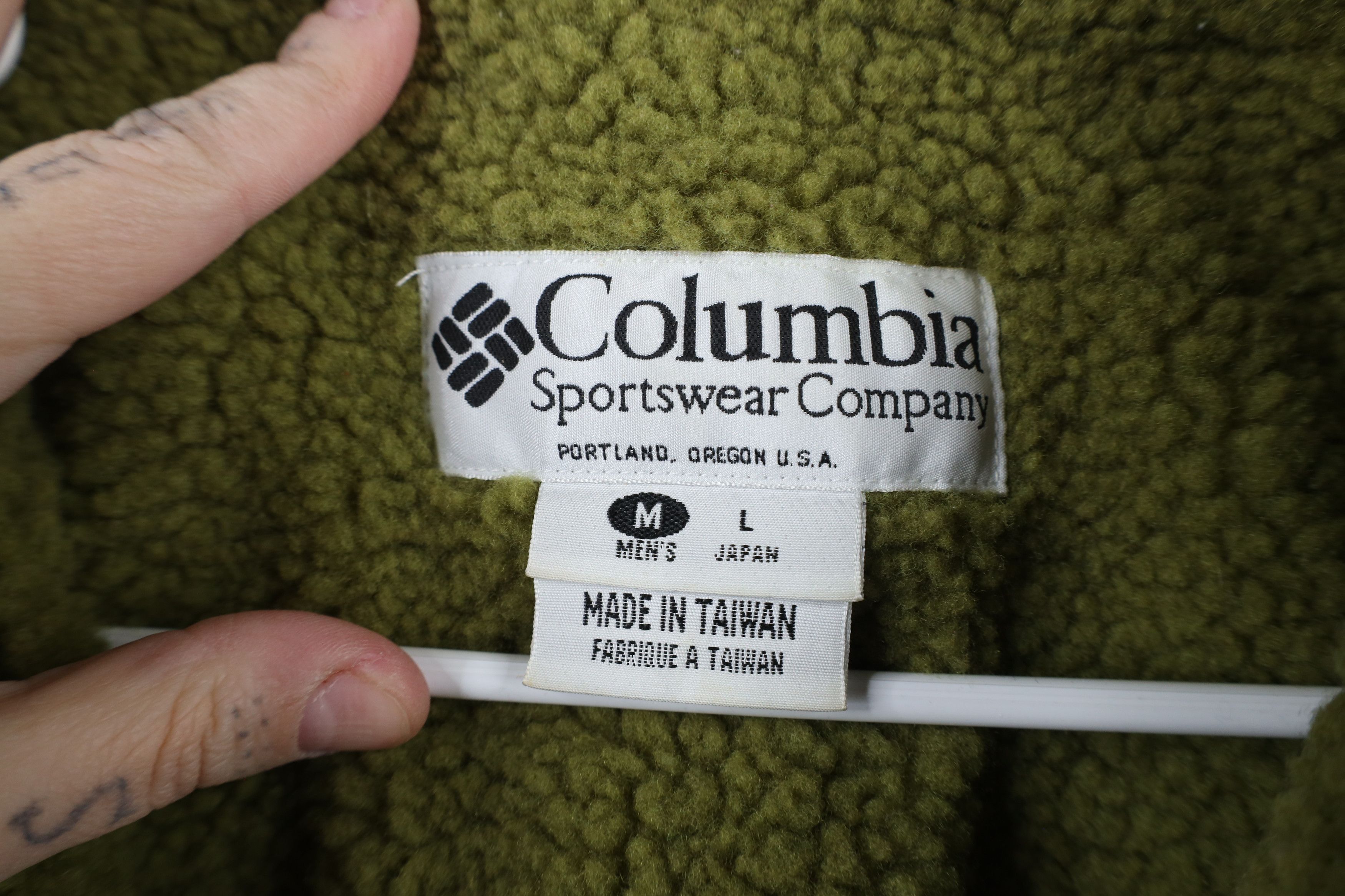 Columbia × Vintage Vintage 90s Columbia Block Deep Pile Fleece Lined Jacket Size US M / EU 48-50 / 2 - 11 Thumbnail