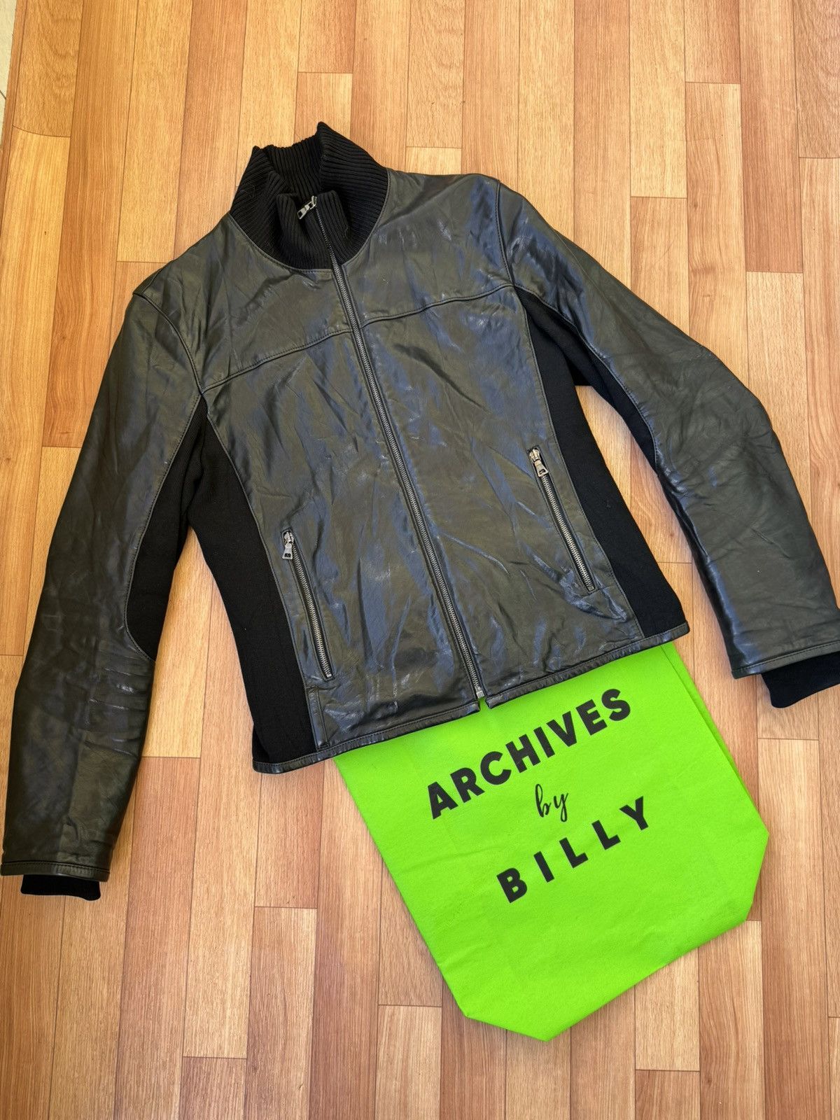 Prada 🕷️💥 Prada leather jacket made like Rick owens Size US M / EU 48-50 / 2 - 3 Thumbnail