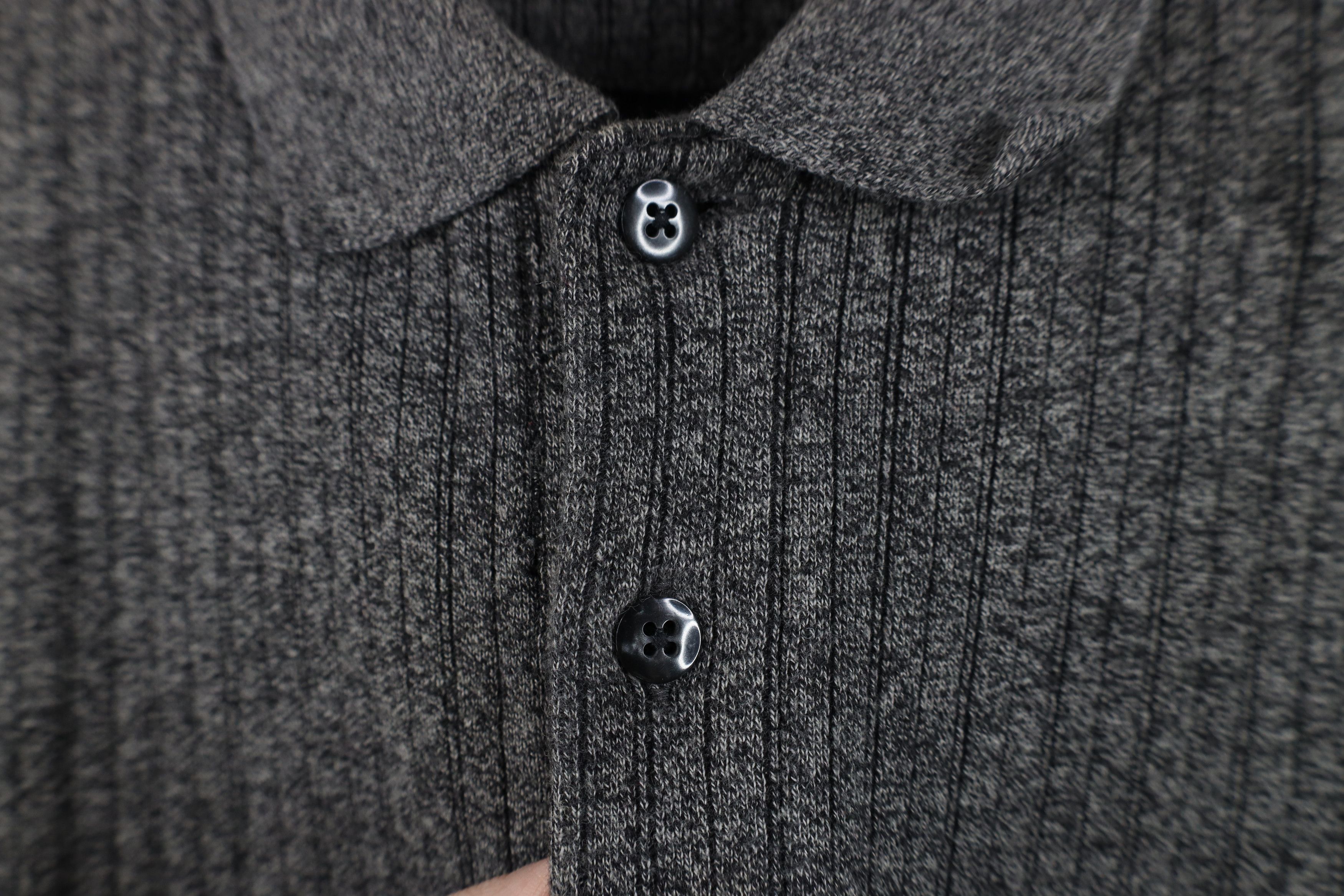 Vintage Vintage 90s Streetwear Ribbed Knit Long Sleeve Rugby Polo Size US XL / EU 56 / 4 - 4 Thumbnail