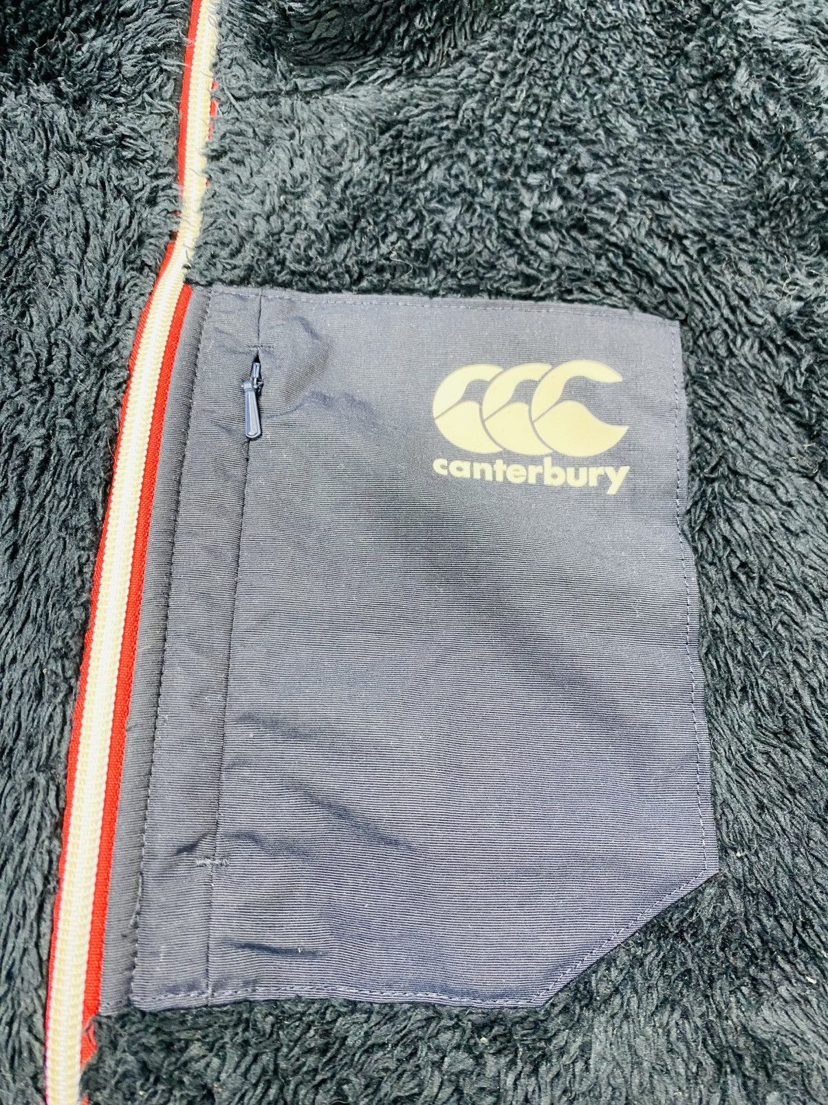Canterbury of New Zealand Canterburry Zipper Fleece Sweatshirt Jumper Sweats RugbyTeam Size US L / EU 52-54 / 3 - 6 Thumbnail