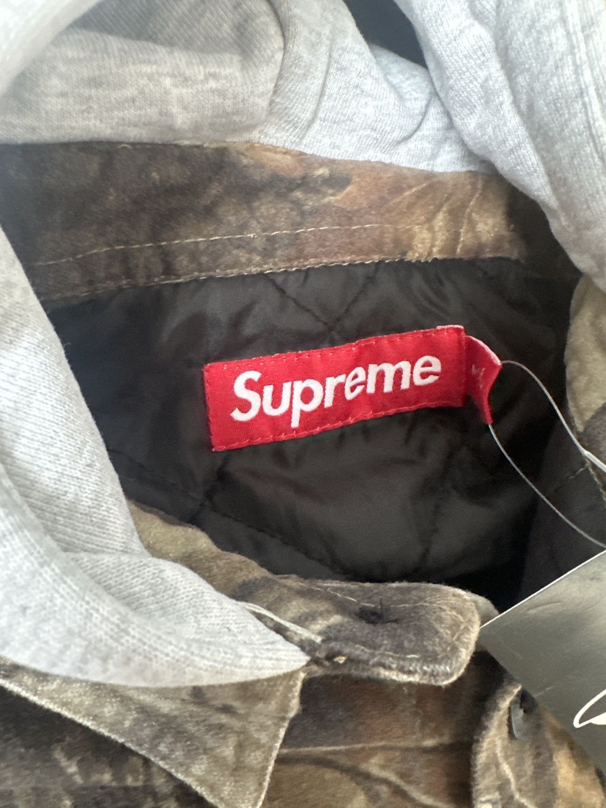 Supreme Supreme Quilted Lined Hooded Flannel Shirt | Grailed