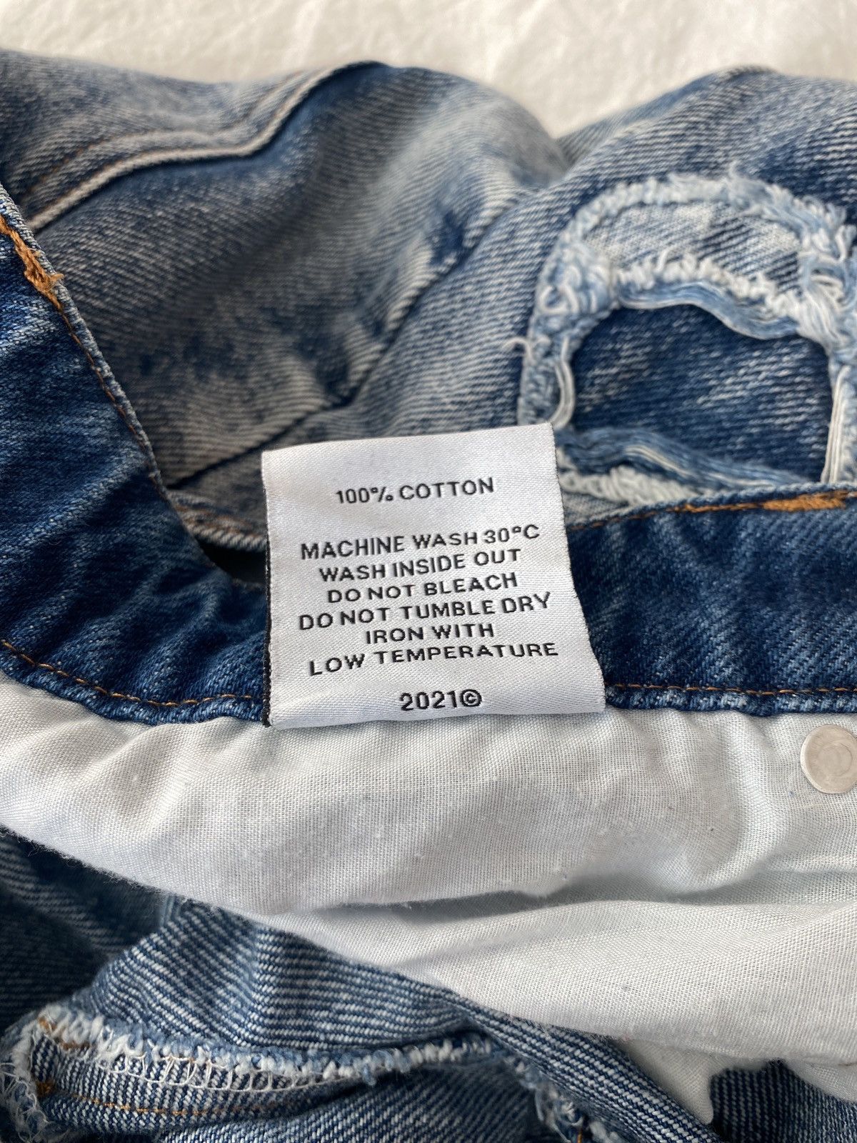 Racer Worldwide Racer Worldwide Washed Ice Patch Jeans | Grailed