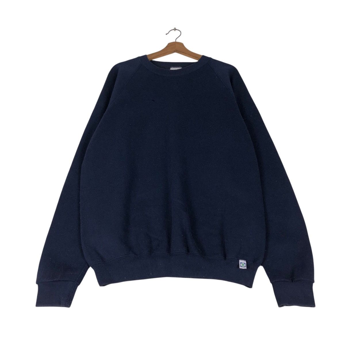 Japanese Brand 📌Rich Blue Vintage Sweatshirt Discus Athletic Size US L / EU 52-54 / 3 - 3 Thumbnail