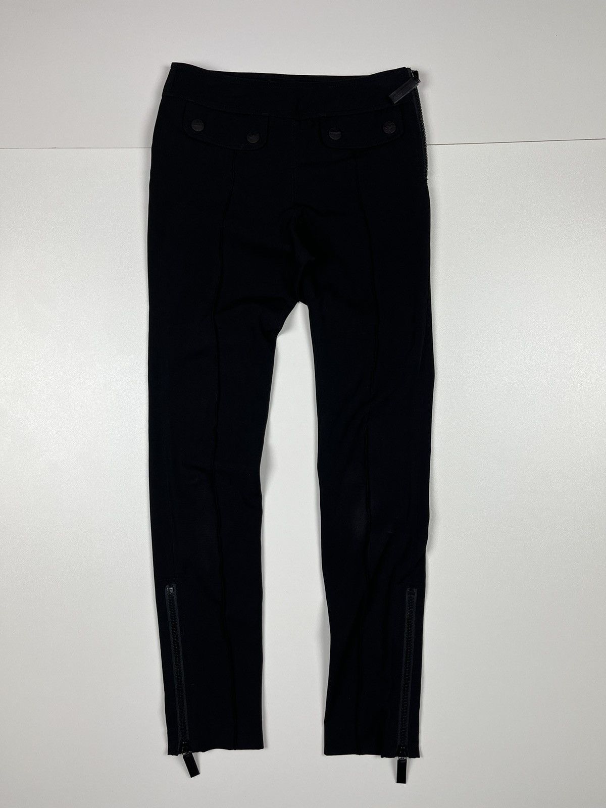 Burberry Burberry Established 1856 Red Tab Nylon Black Pants Size US2 Size 26" / US 2 / IT 38 - 2 Thumbnail