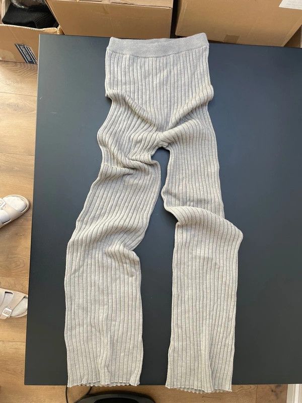 Joseph Joseph Flair Pants Heavy Merinos – Oatmeal Wool, Size M Size 27" / US 4 / IT 40 - 3 Thumbnail