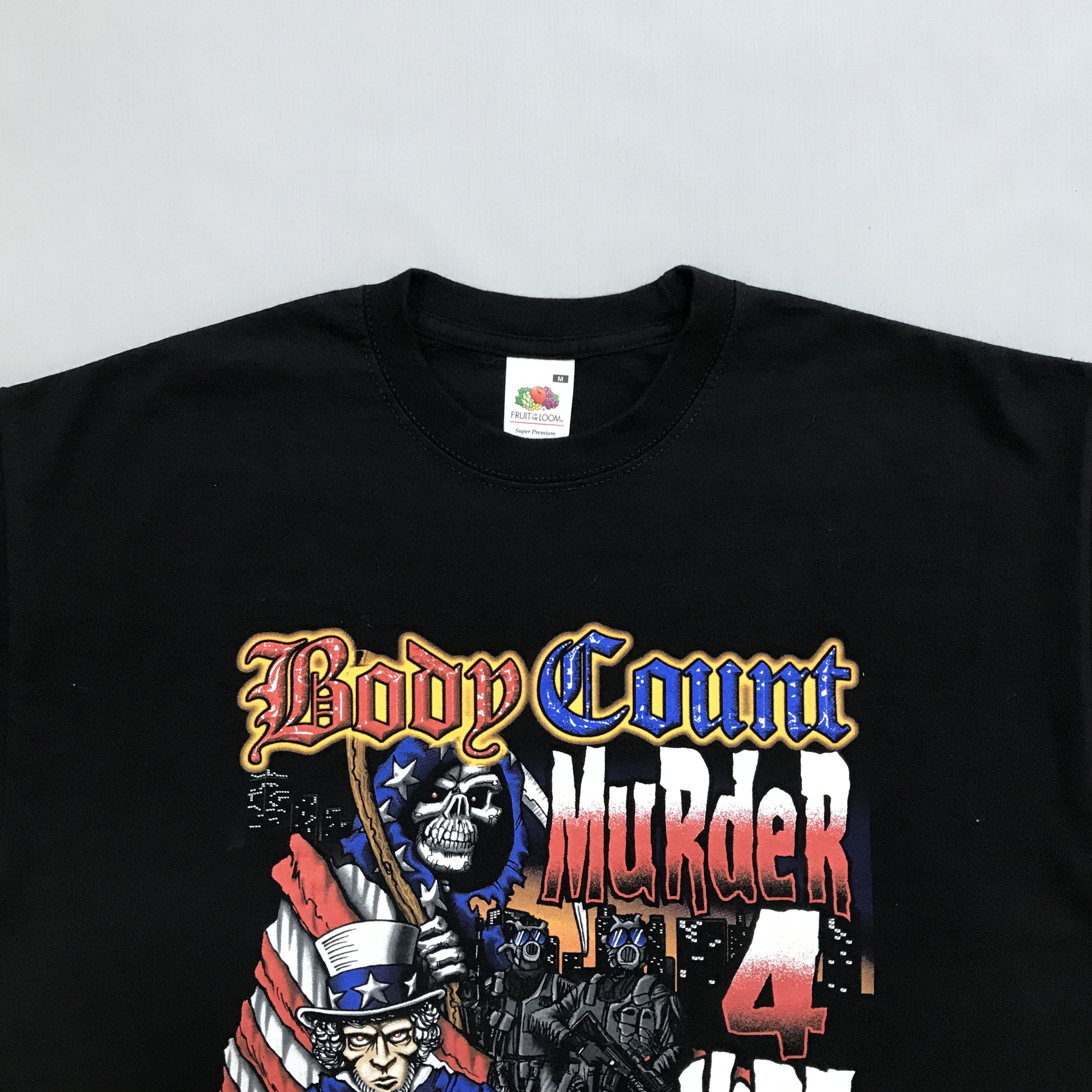 Band Tees BODY COUNT Murder 4 Hire 2006 Tour Vintage T-Shirt ICE-T Rap Size US M / EU 48-50 / 2 - 3 Thumbnail