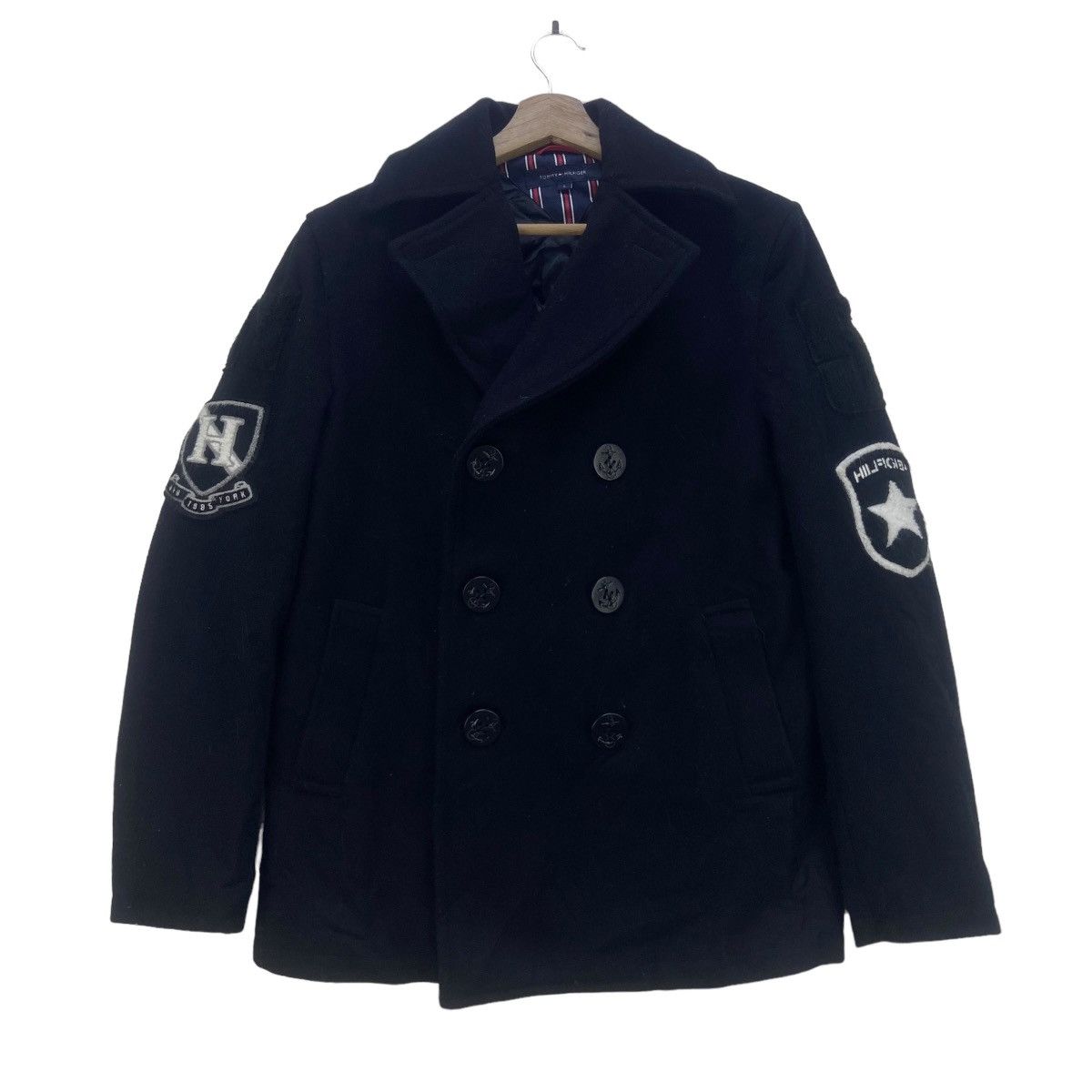 Tommy Hilfiger Tommy Hilfiger Double Breasted Wool Pea Coat Size US S / EU 44-46 / 1 - 1 Thumbnail