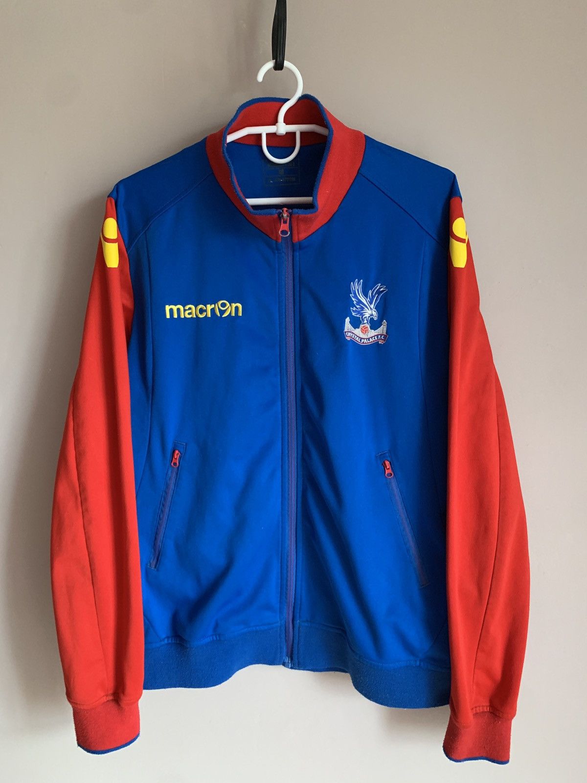 Macron Crystal Palace Zip Full Football Jacket Macron Soccer Sz M Size US M / EU 48-50 / 2 - 1 Thumbnail