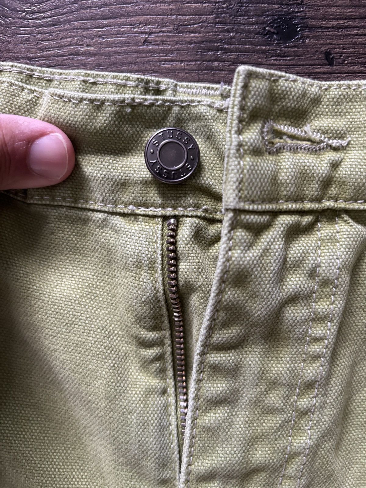Stussy Stussy double knee workwear pant green Size US 32 / EU 48 - 2 Thumbnail