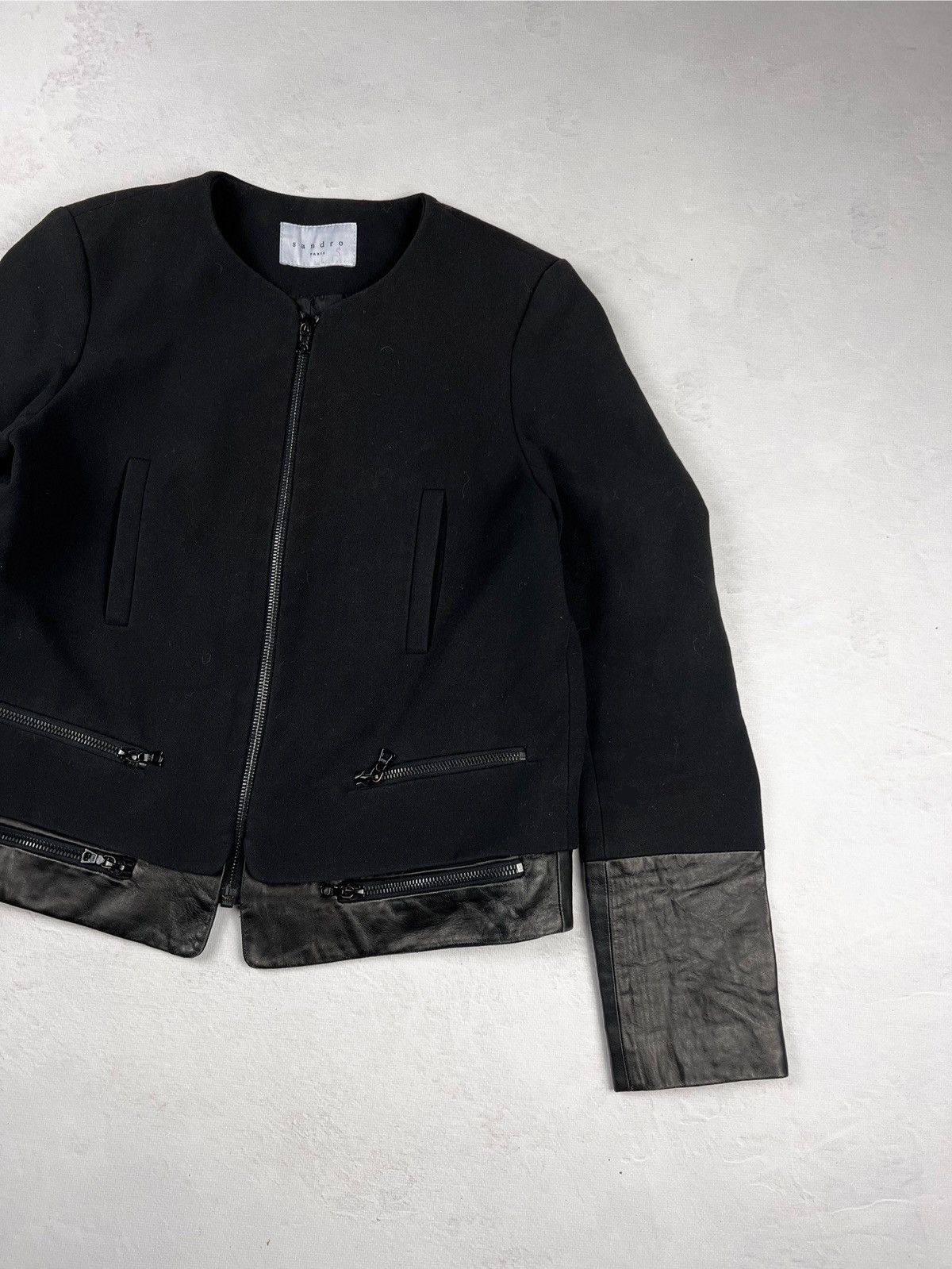 Japanese Brand × Sandro × Vintage Luxury Classic Sandro Italy Leather Y2k Avant Garde Sk8 LGB Size S / US 4 / IT 40 - 3 Thumbnail