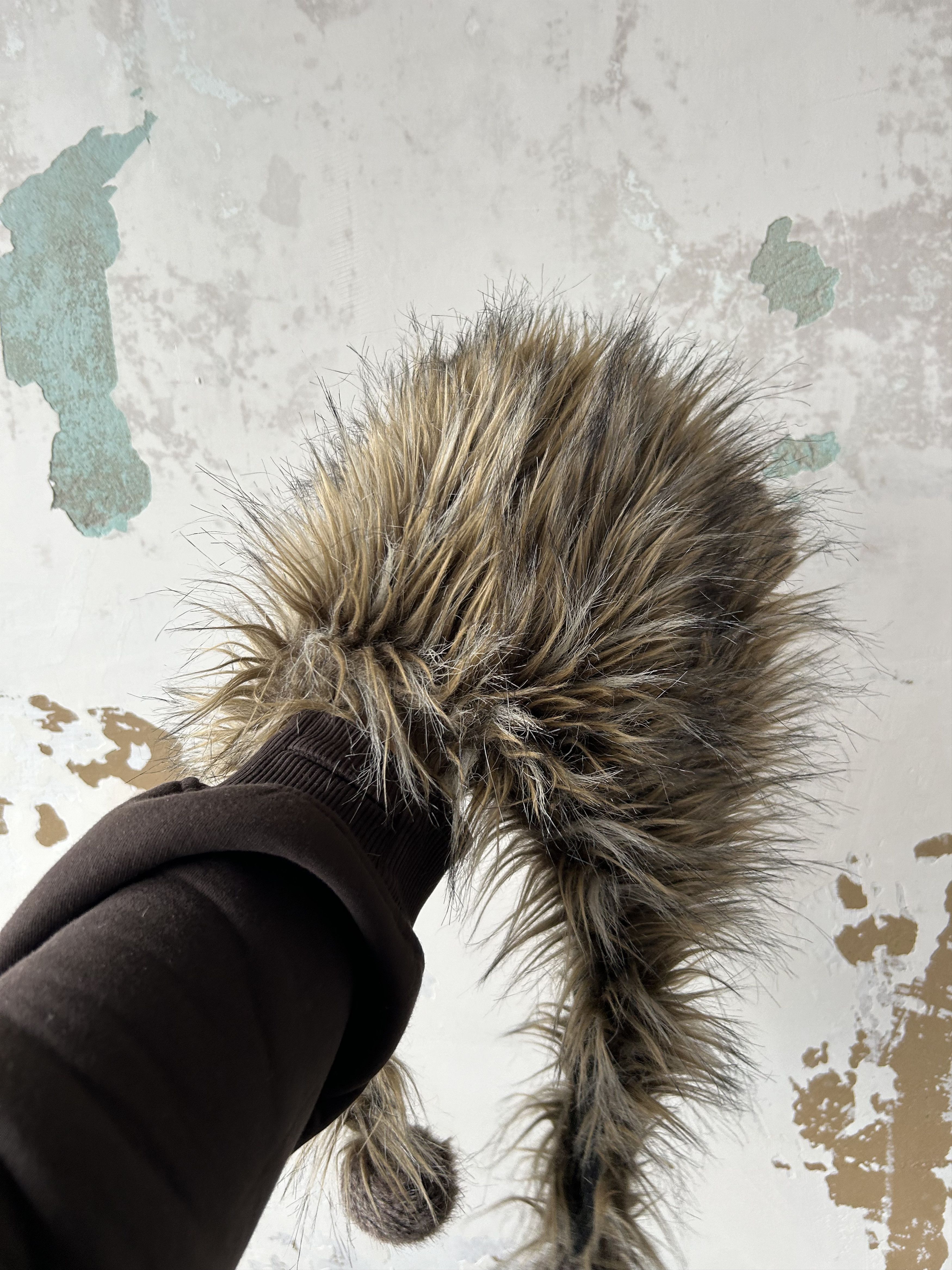 Vintage Ushanka Trapper Hat Furry Mohair Fuzzy Fur Hat Y2K Size ONE SIZE - 2 Thumbnail