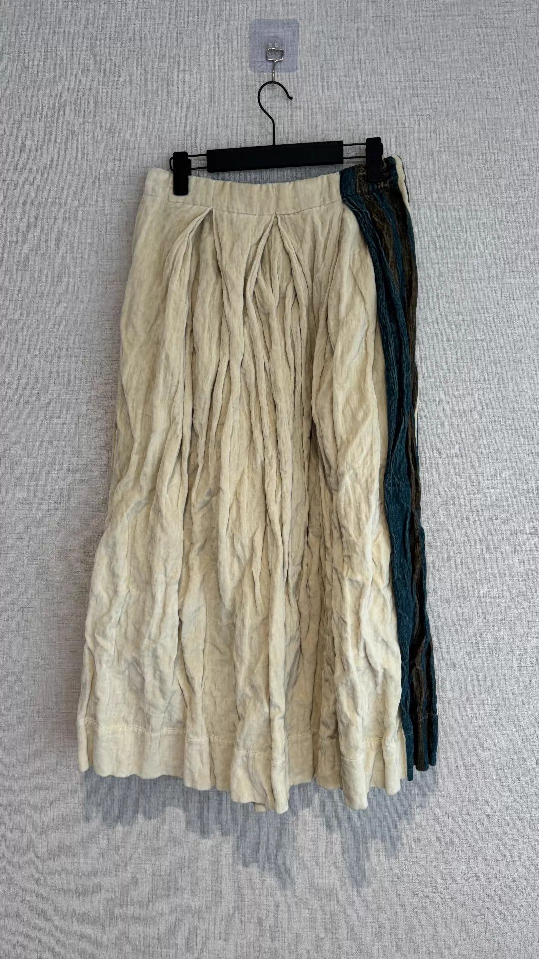 Uma Wang UMA WANG GISELA Dress S 17 FW White/Brown/Blue Colorblock Size 26" / US 2 / IT 38 - 8 Thumbnail