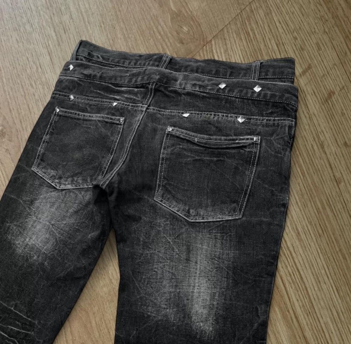 Other Y2k Black emo lace up flared black jeans Size 25" / US 0 / IT 36 - 4 Thumbnail
