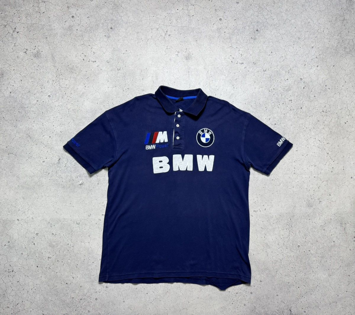 BMW BMW Power M Competition Vintage Polo Shirt Size US XL / EU 56 / 4 - 1 Thumbnail