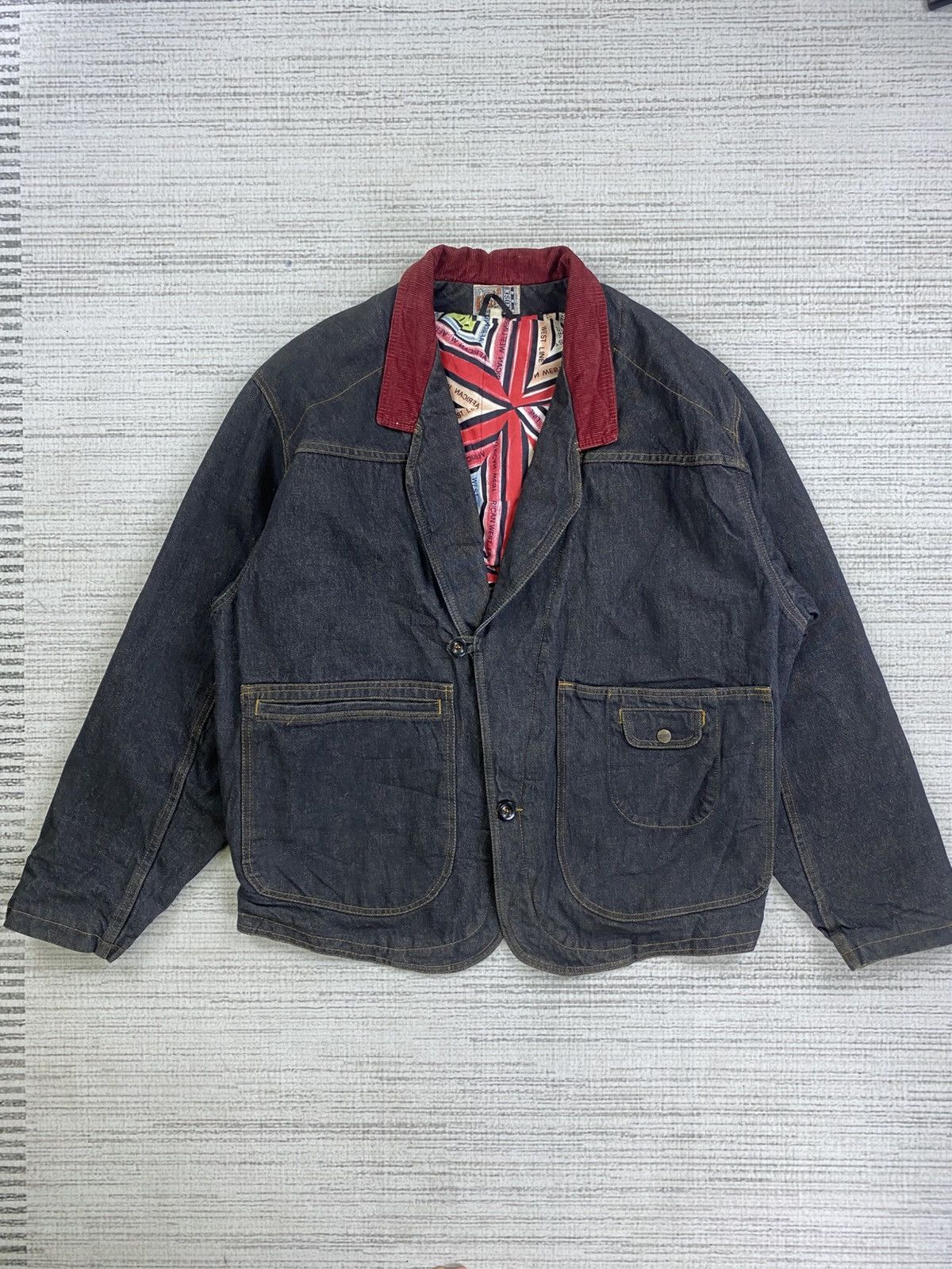 CLOSED × Marithe + Francois Girbaud × Vintage Vtg 80s Closed X Marithe Francois Girbaud Italy Denim Jacket Size US L / EU 52-54 / 3 - 1 Thumbnail