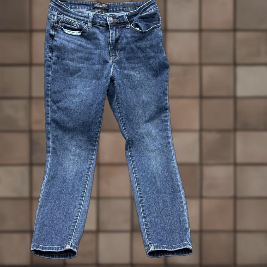 Vintage Judy Blue Jeans Womens 31 Blue Skinny High Rise Stretch Denim JB82109MD Jeans Size 24" / US 00 / IT 34 - 1 Thumbnail