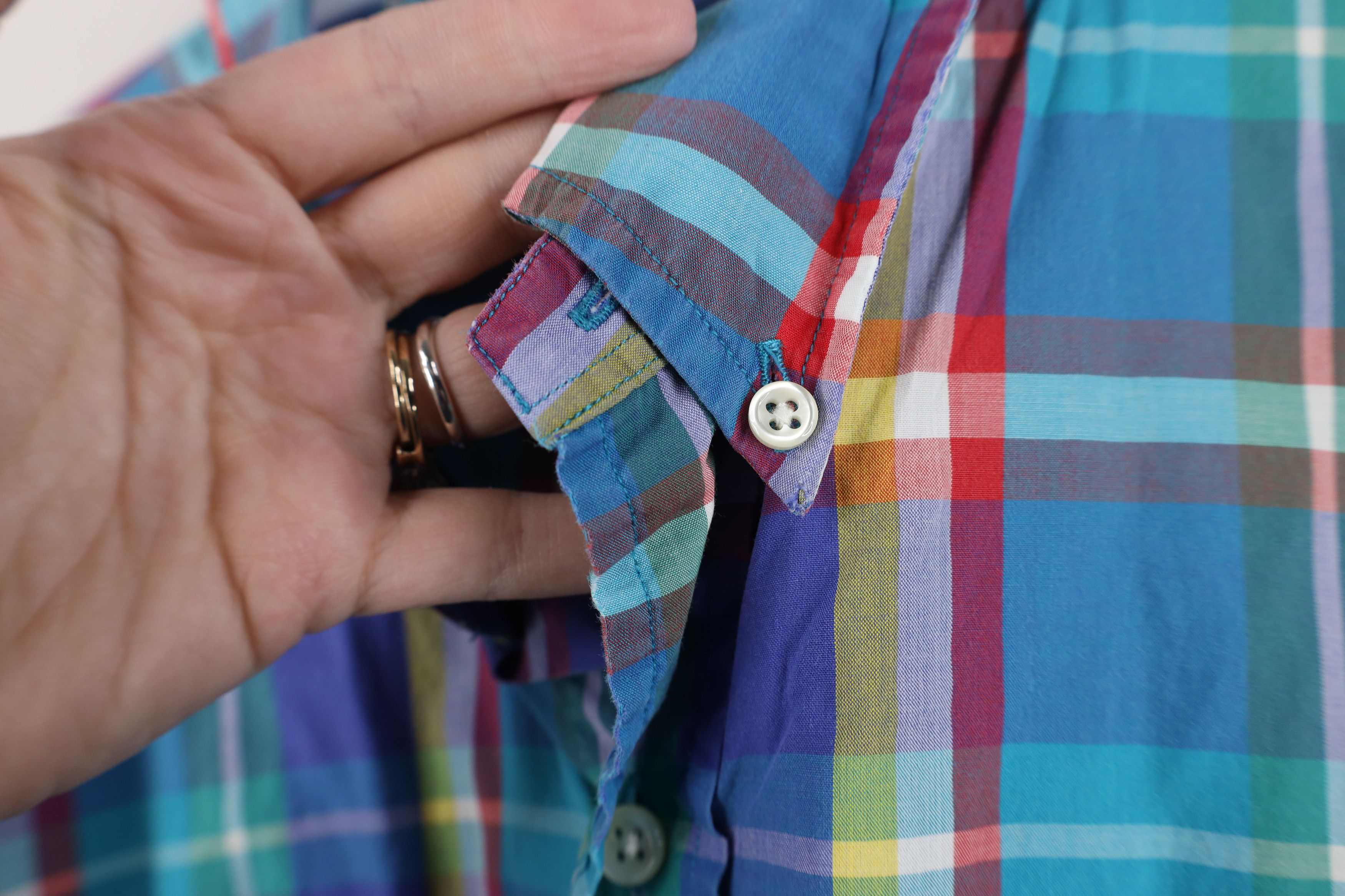 Ralph Lauren Vintage 90s Ralph Lauren Plaid Short Sleeve Button Shirt Size US XL / EU 56 / 4 - 5 Thumbnail