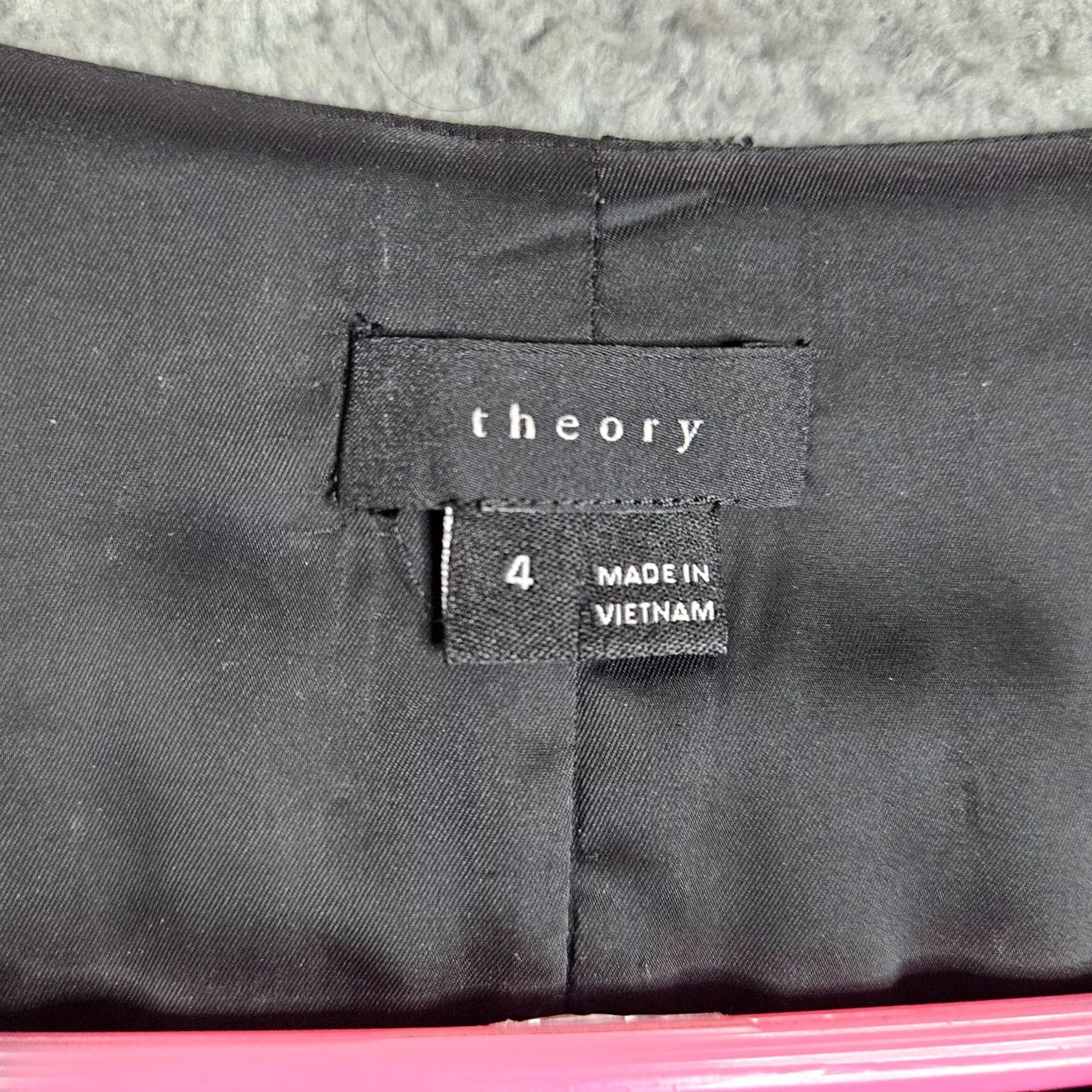 Theory Theory Women's Black Concealed Zip Front Flared Dress Size 4 Size S / US 4 / IT 40 - 6 Thumbnail