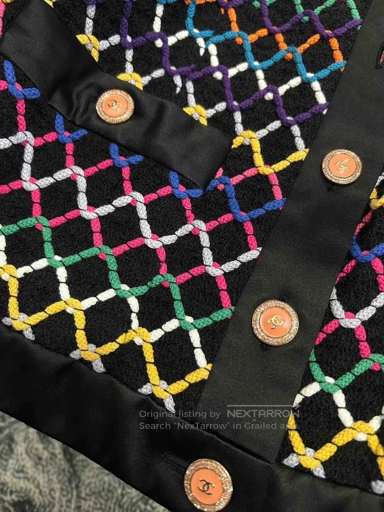 Chanel Chanel Rainbow plaid two-pocket jacket Size XS / US 0-2 / IT 36-38 - 3 Thumbnail
