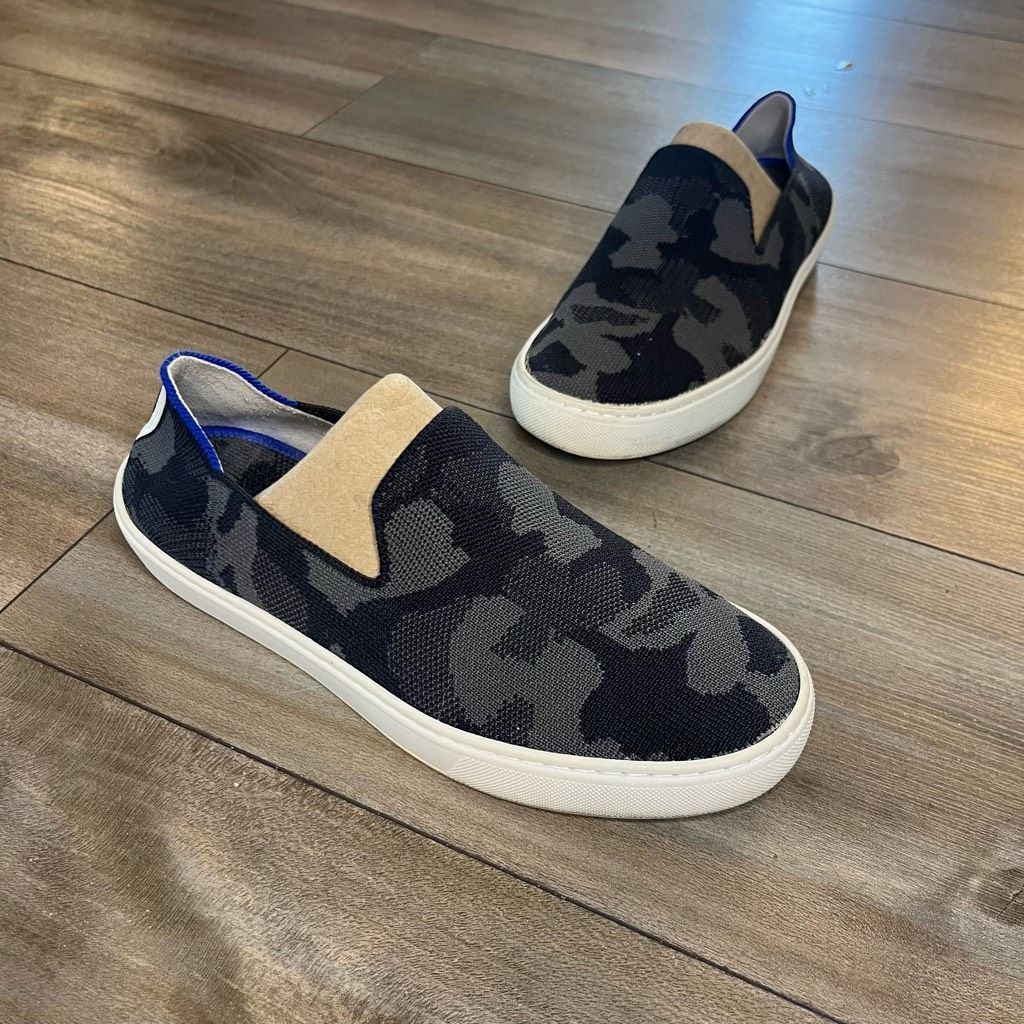 Rothy Black Camo Casual Slipon Sneaker Women
