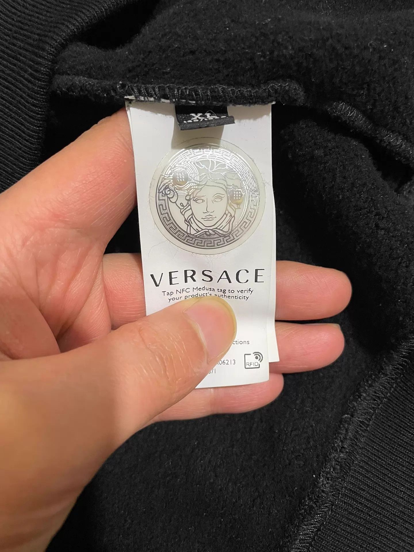 Versace Versace Main Line Latest Runway Embroidered Hoodie Size US XL / EU 56 / 4 - 7 Thumbnail