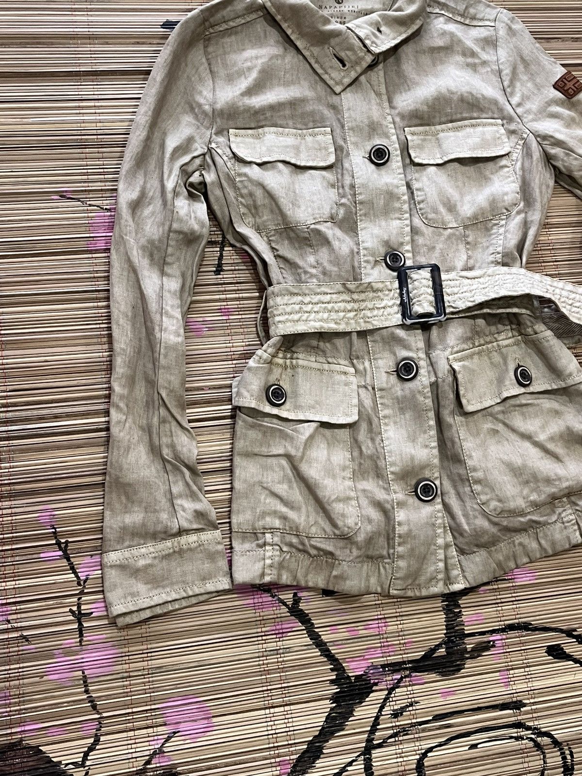 Napapijri NAPAJIRI LINEN PARKA WOMENS JACKET Size XS / US 0-2 / IT 36-38 - 2 Thumbnail