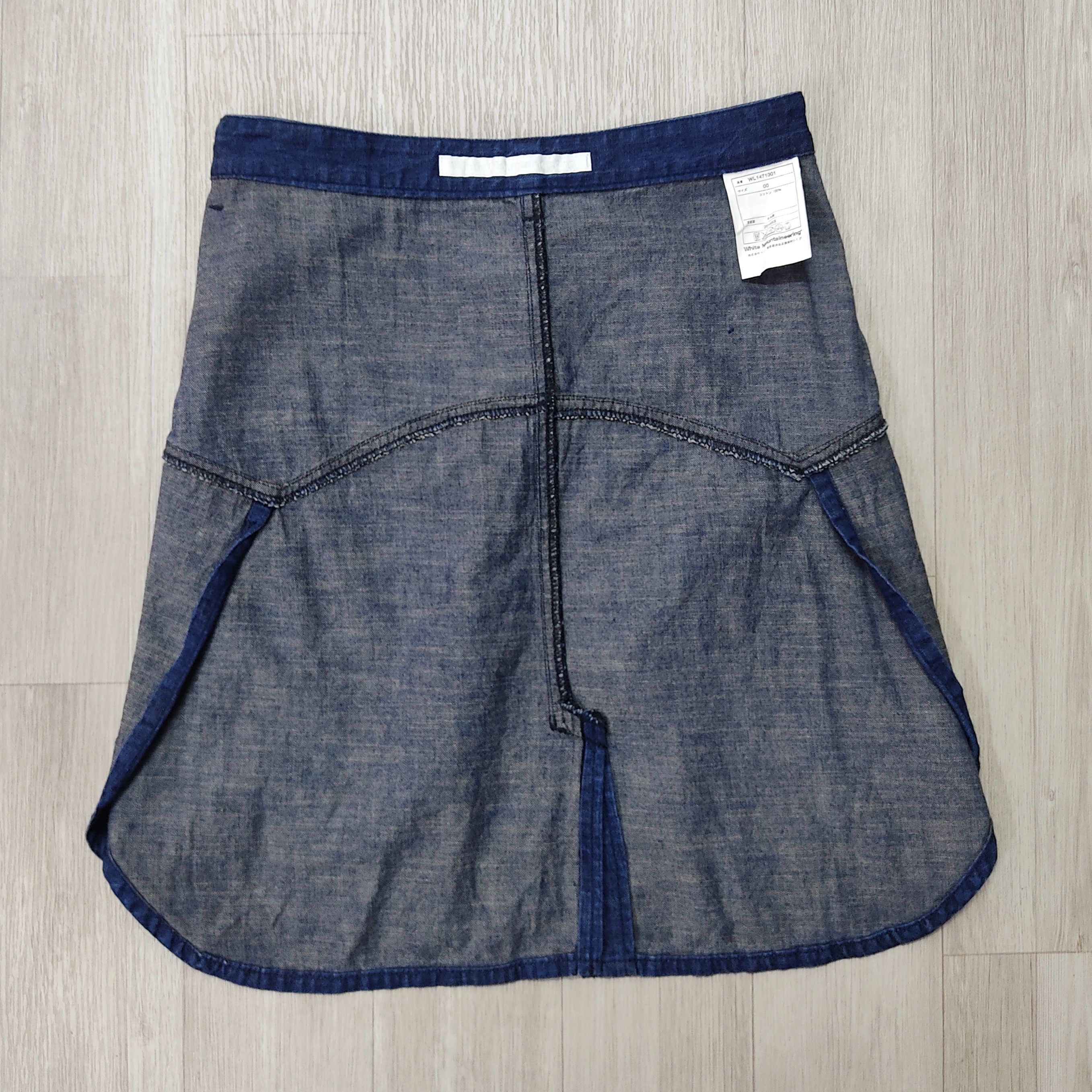 Japan Blue White Mountaineering 2014SS Denim Blue Short Skirts Size 29" - 10 Thumbnail