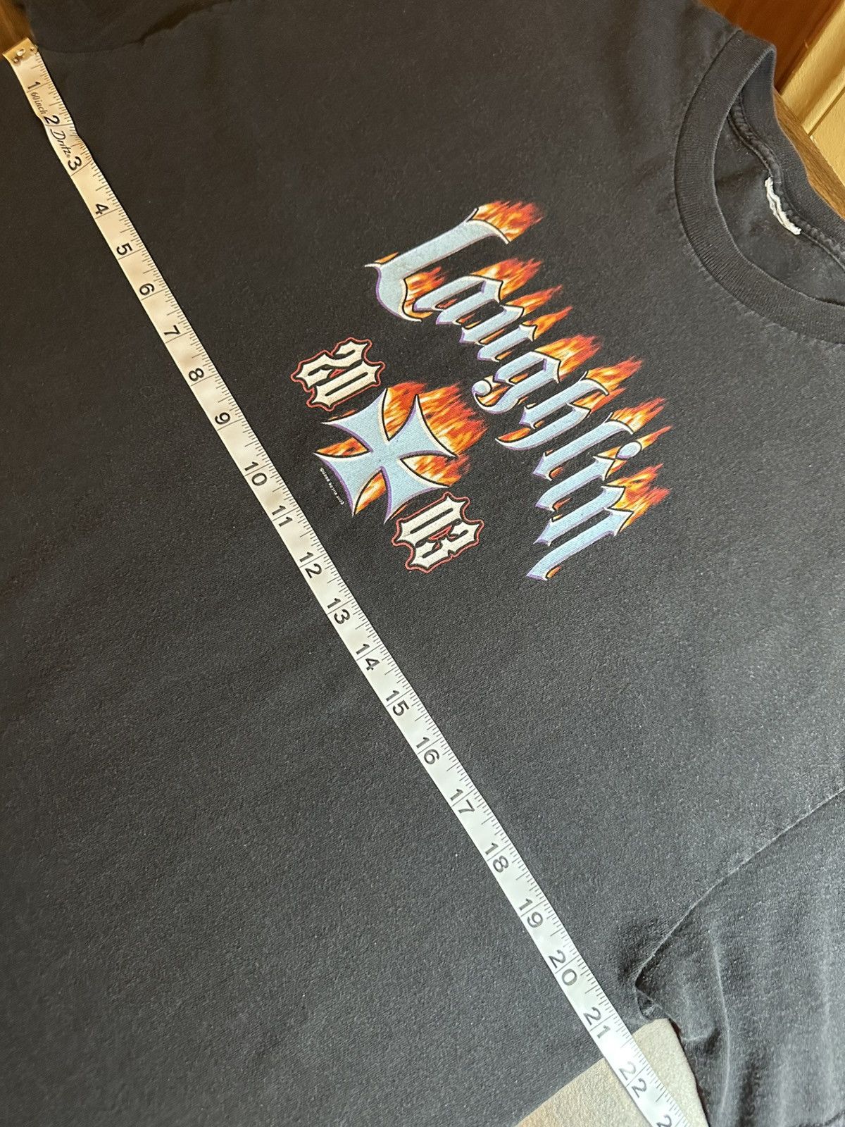 West Coast Choppers ⛓️ Vintage 2003 Laughlin Choppers Motorcycle Flames Tee Size US L / EU 52-54 / 3 - 5 Thumbnail