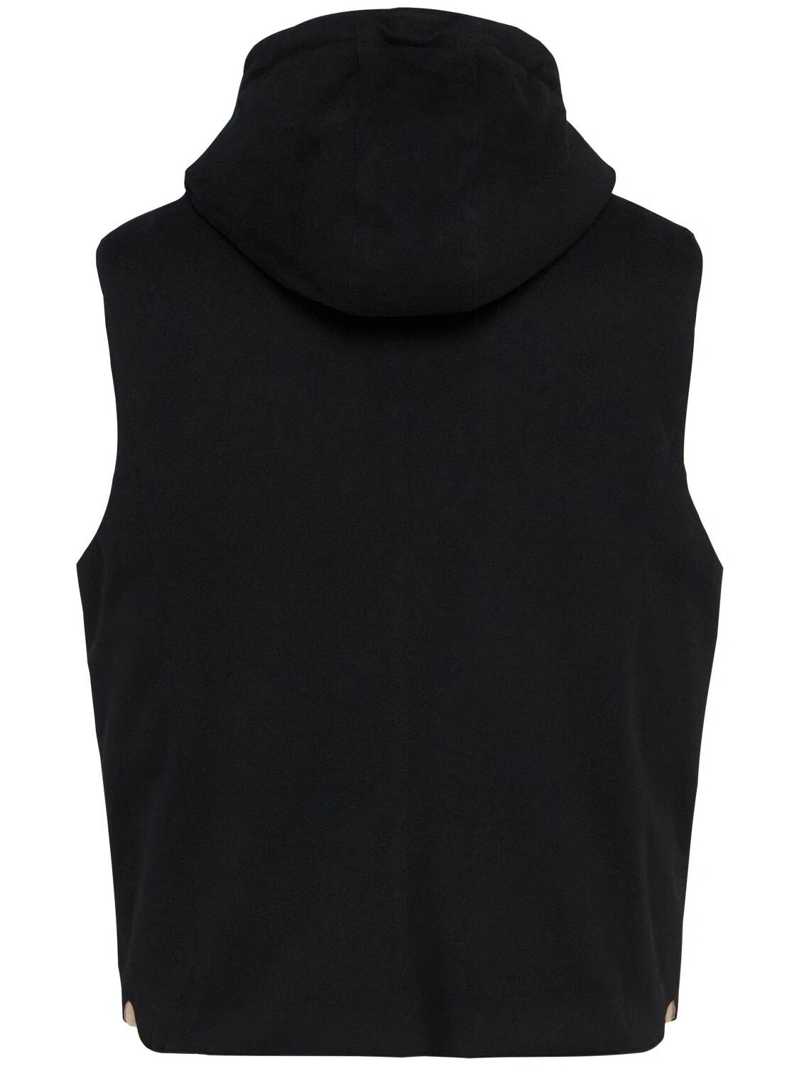 Brunello Cucinelli BRUNELLO CUCINELLI Black Wool Vest New & Authentic Size US XXS / EU 40 - 2 Thumbnail