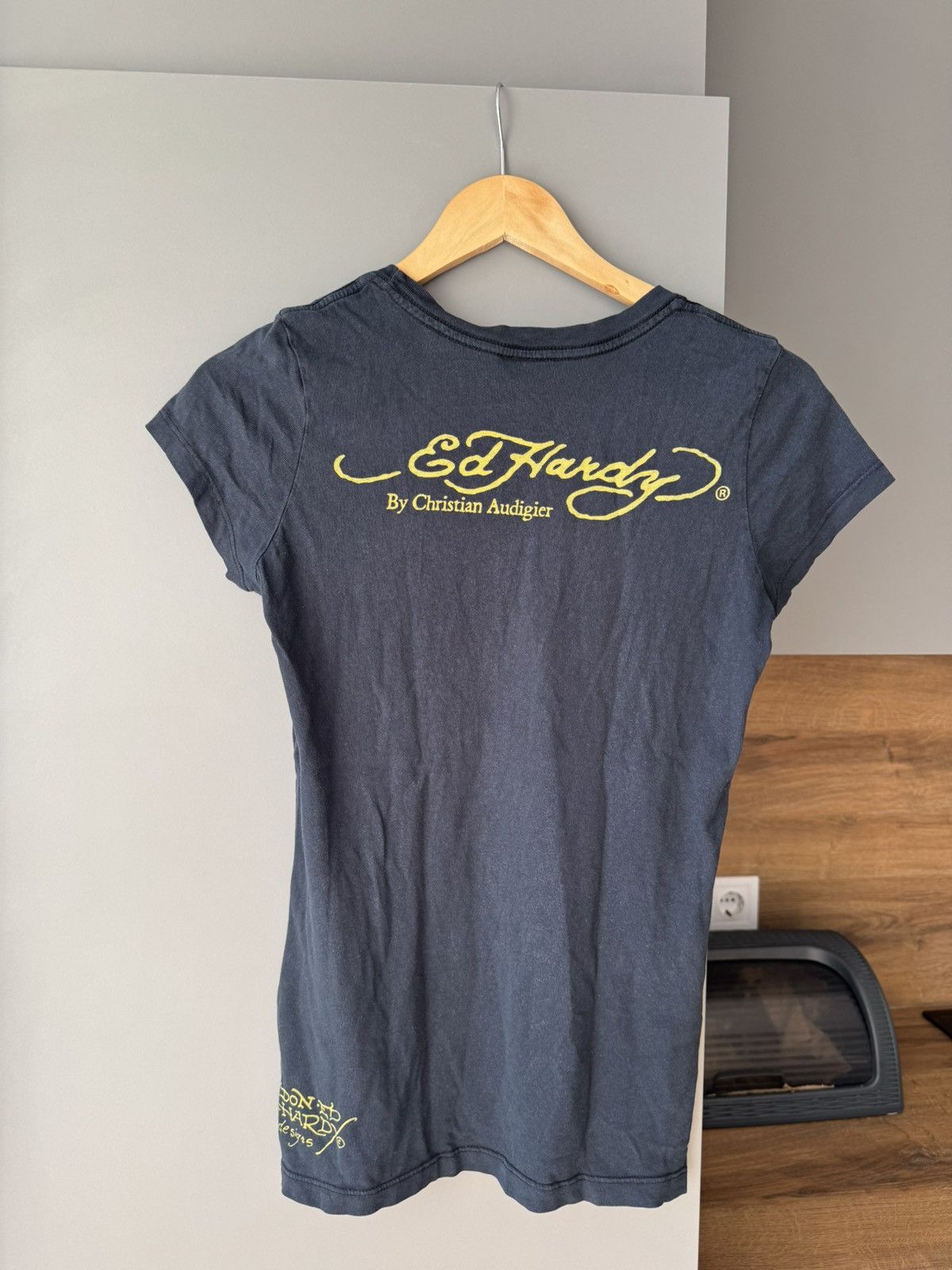 Ed Hardy × Vintage Vintage Rhinestones Ed Hardy Tee Y2K Size M / US 6-8 / IT 42-44 - 4 Thumbnail