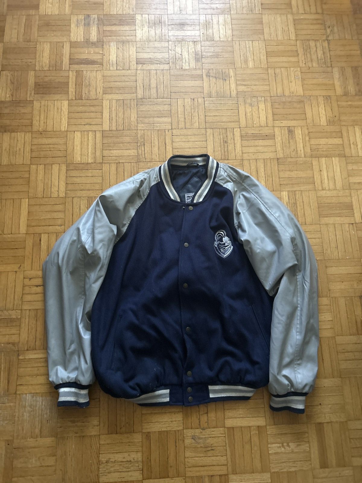 Steve And Barrys Geneseo collage vintage letterman jacket Size US XXL / EU 58 / 5 - 2 Thumbnail