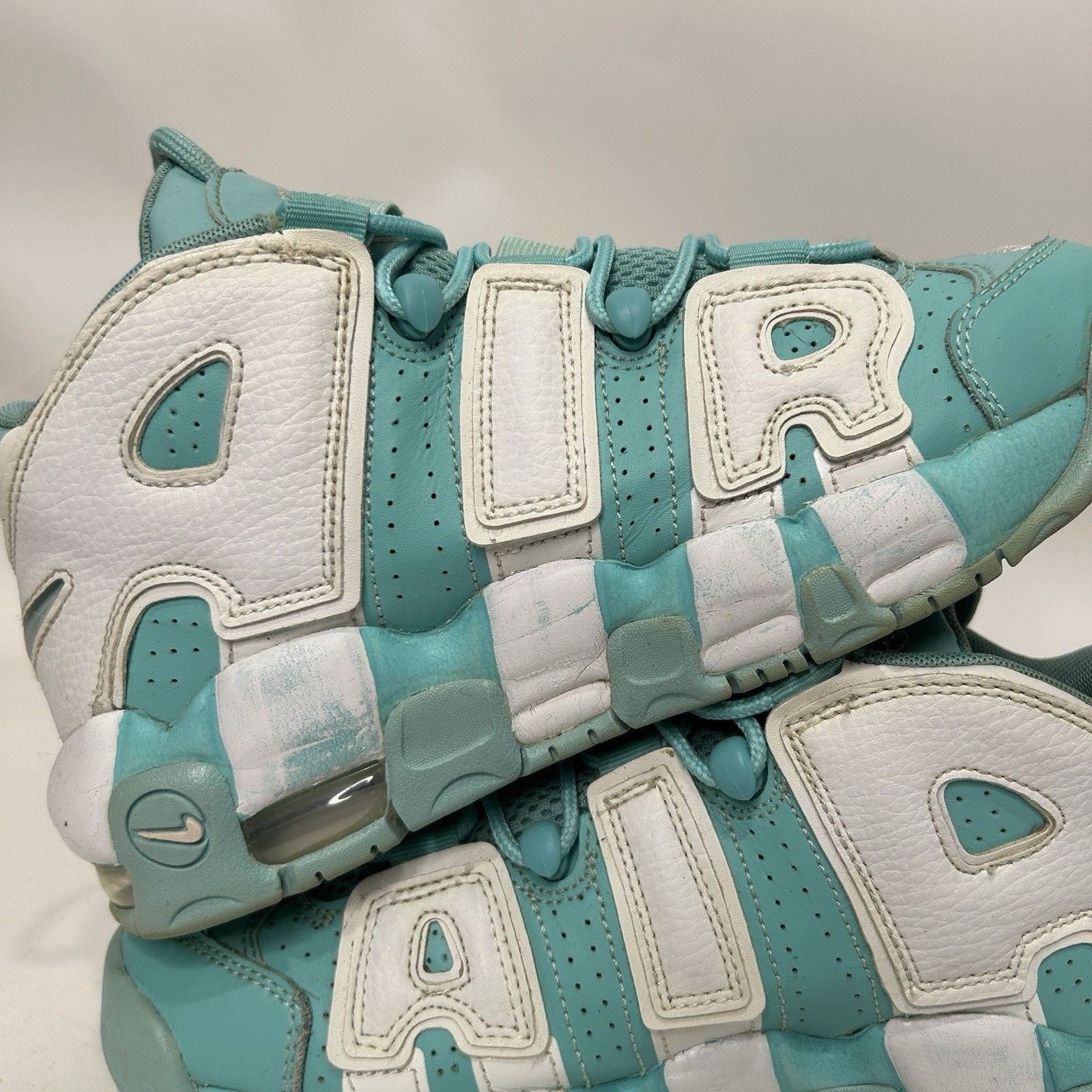 Nike Nike Air More Uptempo GS “Island Green White” Size US 6.5 / IT 36.5 - 9 Thumbnail