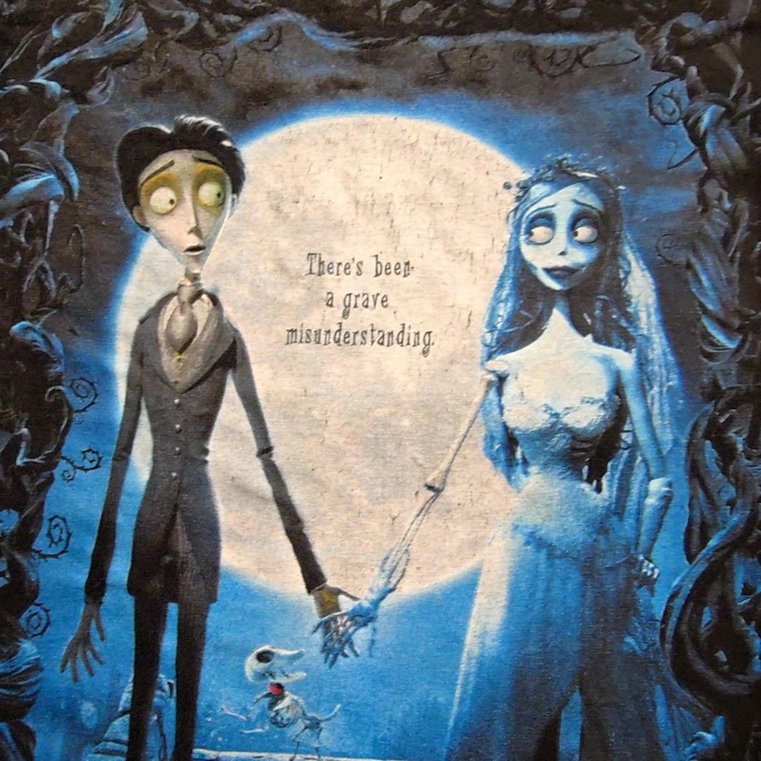 Other Corpse Bride Tim Burton Black Movie T-Shirt Halloween XL Size US XL / EU 56 / 4 - 3 Thumbnail