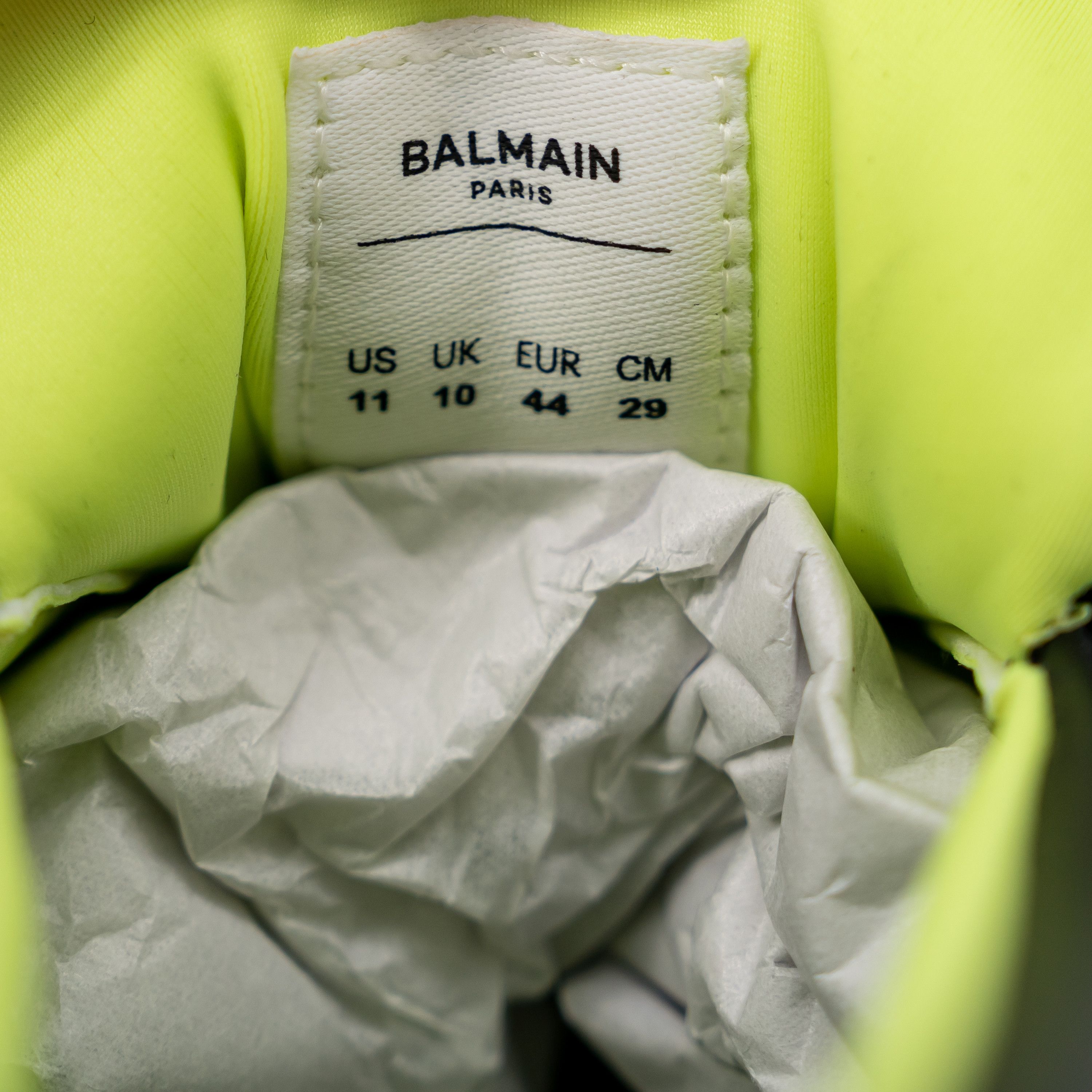 Balmain size 44/ US 11 - Balmain Unicorn Black Green White Sneakers Size US 11 / EU 44 - 9 Thumbnail