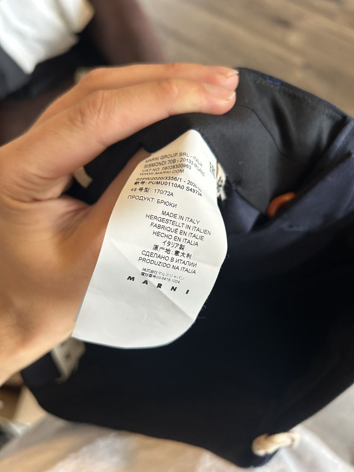 Marni Marni Navy Blue Trousers Size 48, Made in Italy Size US 32 / EU 48 - 12 Thumbnail