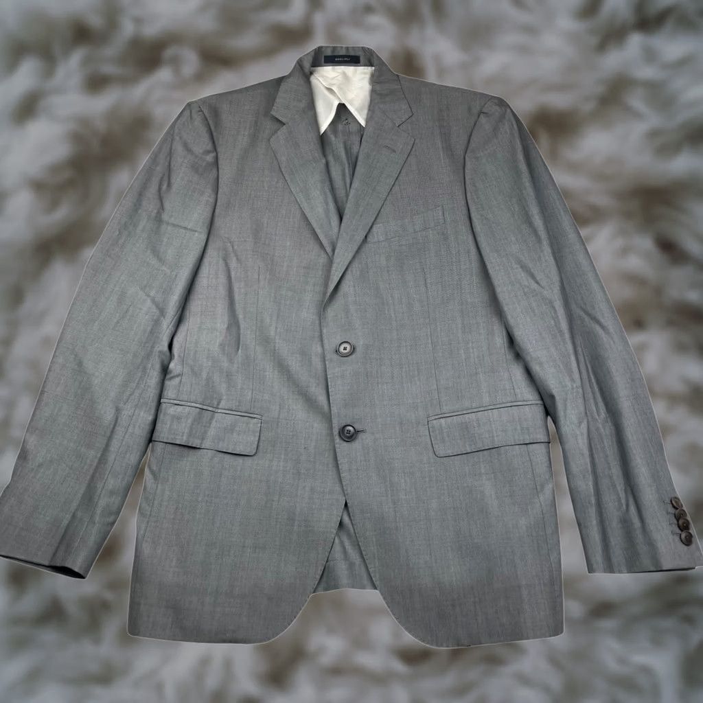 Boglioli Boglioli Men's Blazer 2-Button Unlined Wool Gray 38R US 48 EU Jacket Coat Regular Size Size 38R - 1 Thumbnail