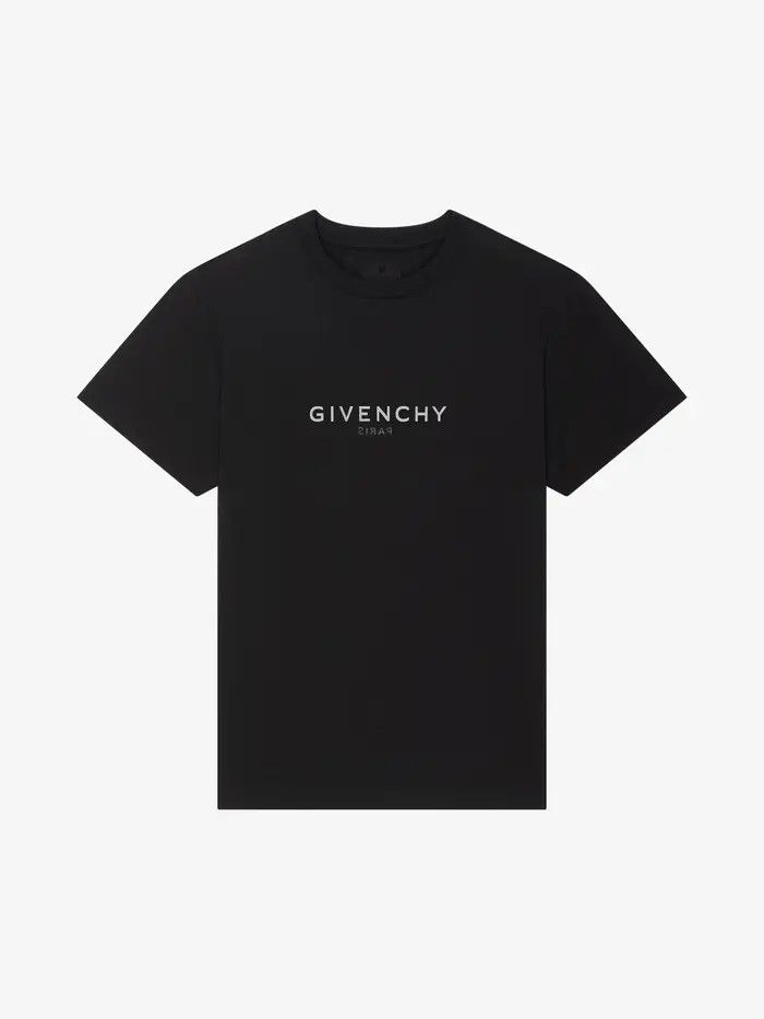 Givenchy o1w1db10426 Slim Fit Reverse T-Shirt in Black Size US L / EU 52-54 / 3 - 1 Thumbnail