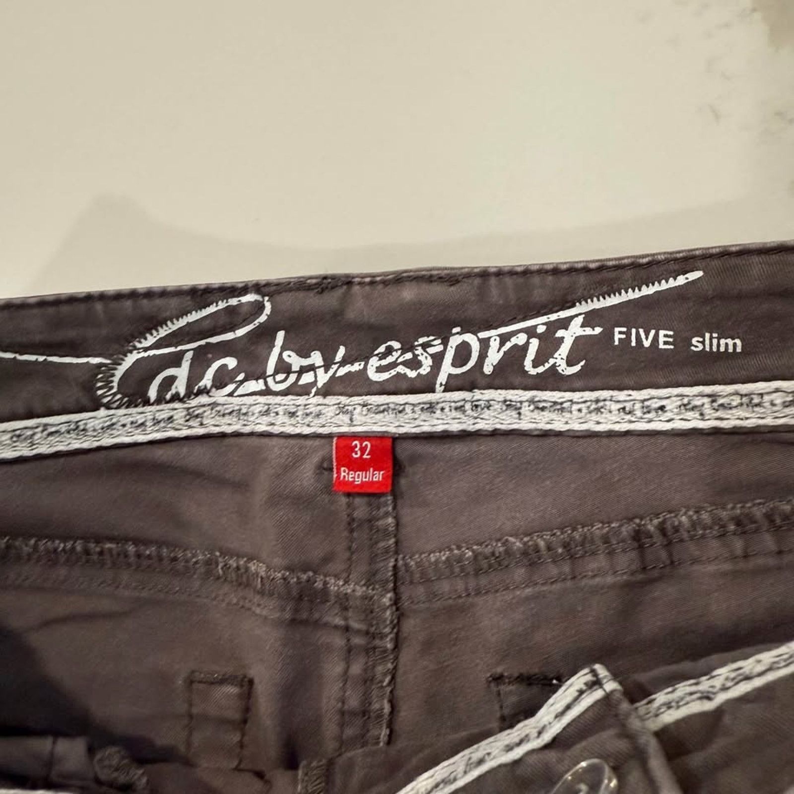 ESPIRIT Vintage Y2K EDC by Espirit Slim Straight Pants Womens 32 Size 32" / US 10 / IT 46 - 5 Thumbnail