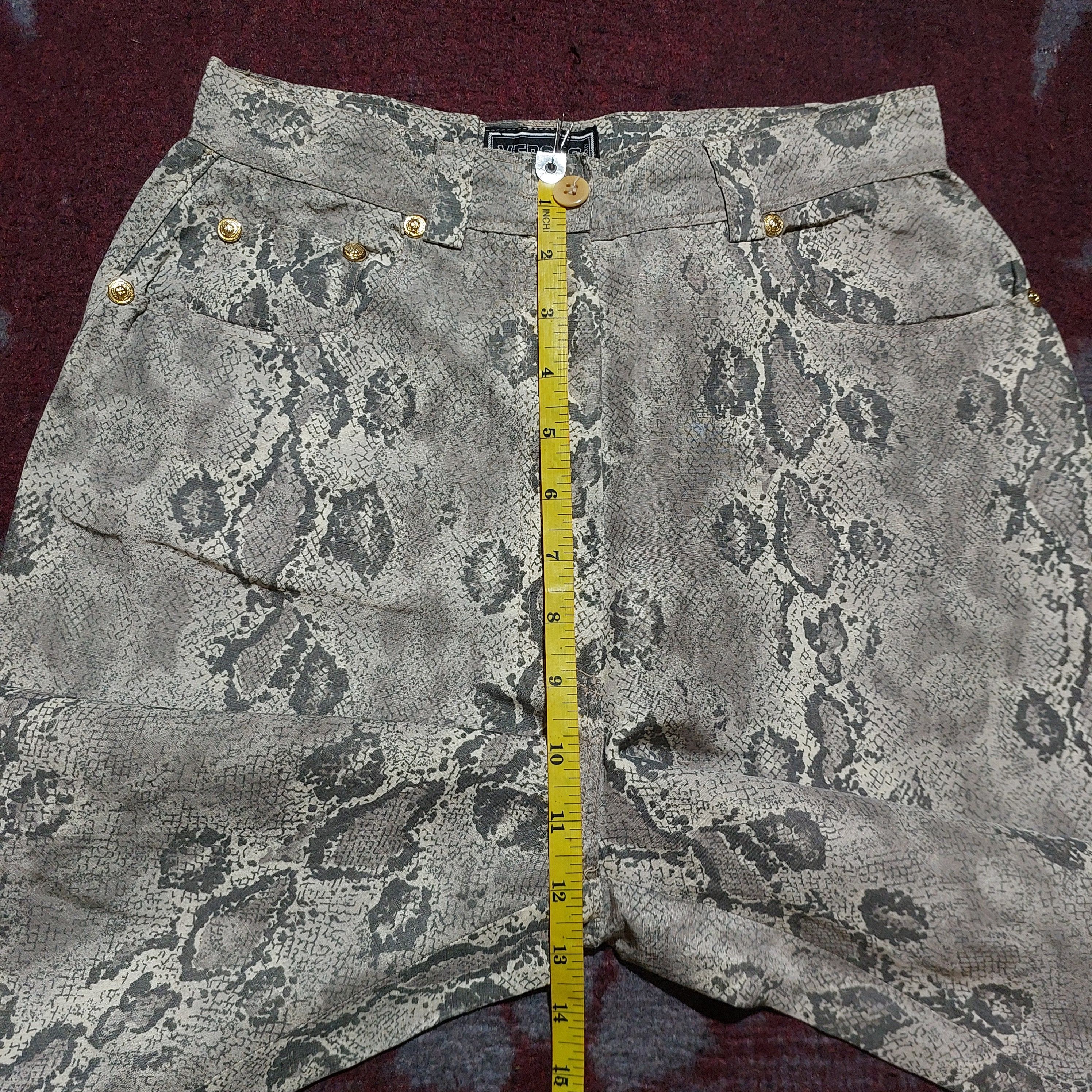 Versus Versace Versace phyton skin pattern zipp leg pants Size 26" / US 2 / IT 38 - 19 Thumbnail