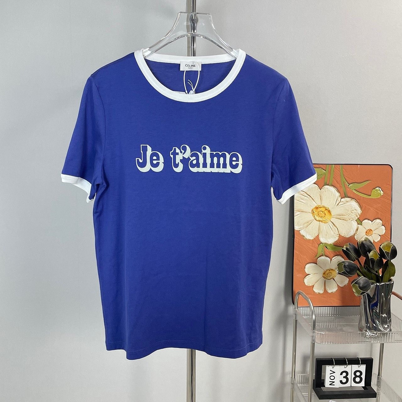 Celine Celine Je T'aime Graphic Ringer T-Shirt Size M Size M / US 6-8 / IT 42-44 - 1 Thumbnail