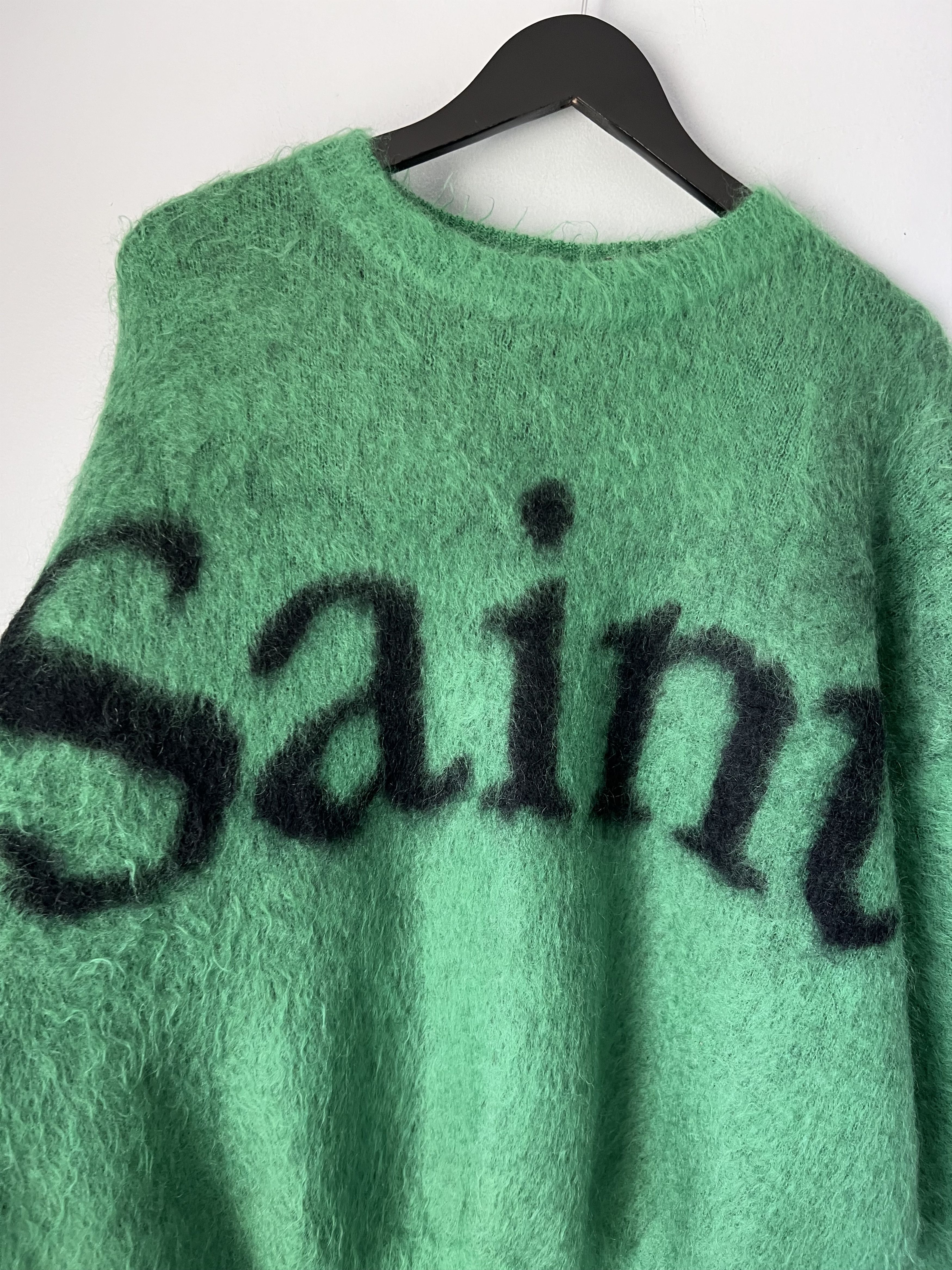 Saint Michael Saint Michael Mohair Crewneck Sweater in Green Size US XL / EU 56 / 4 - 3 Thumbnail