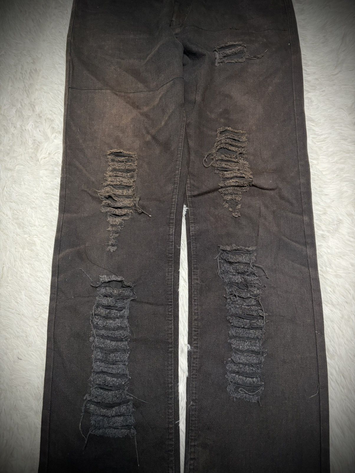 Hysteric Glamour Punk Clone Devgru studded distressed jeans Size US 32 / EU 48 - 3 Thumbnail