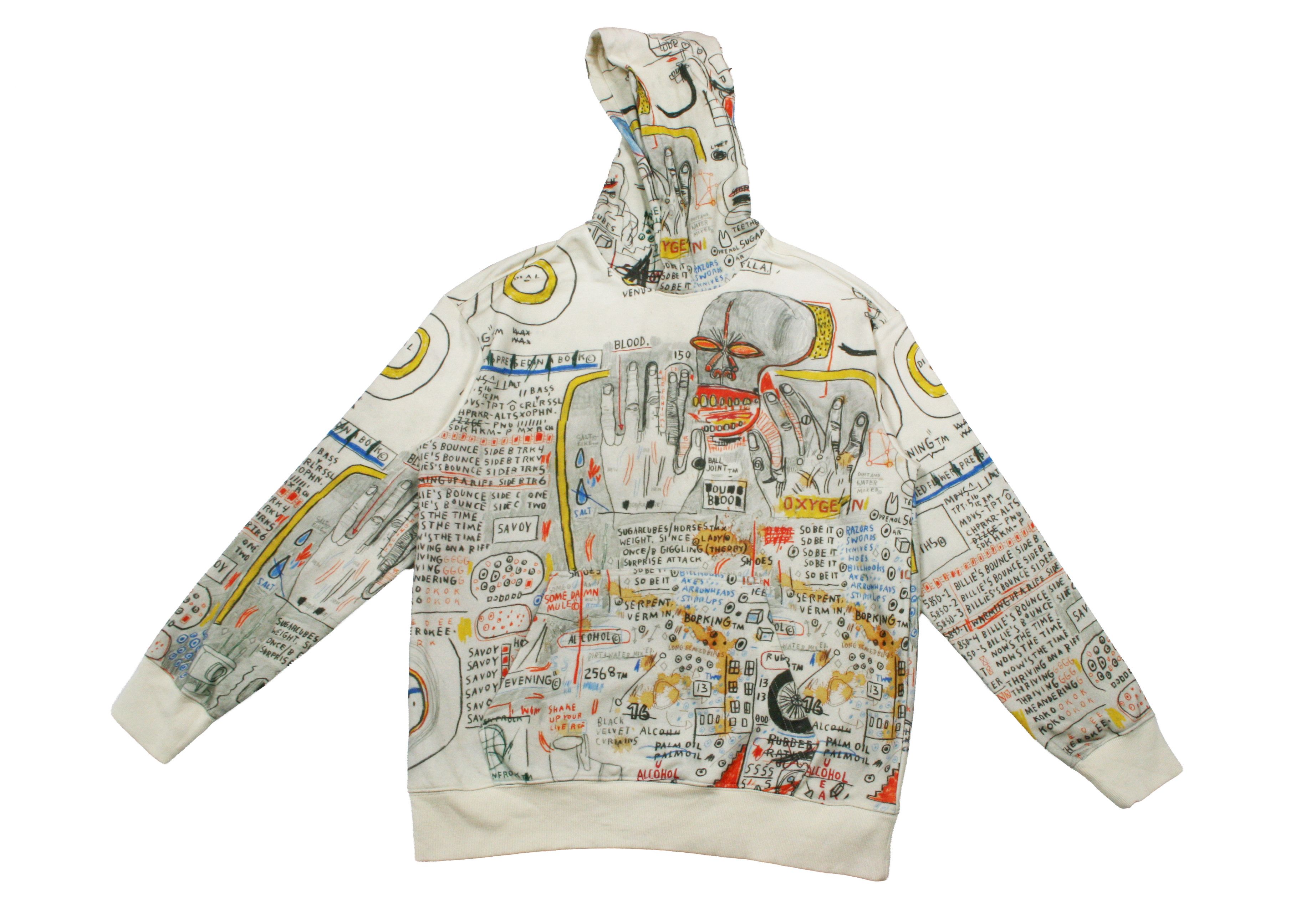 H&M × Jean-Michel Basquiat × Who Decides War Graffiti Printed Hoodie Size US L / EU 52-54 / 3 - 1 Thumbnail