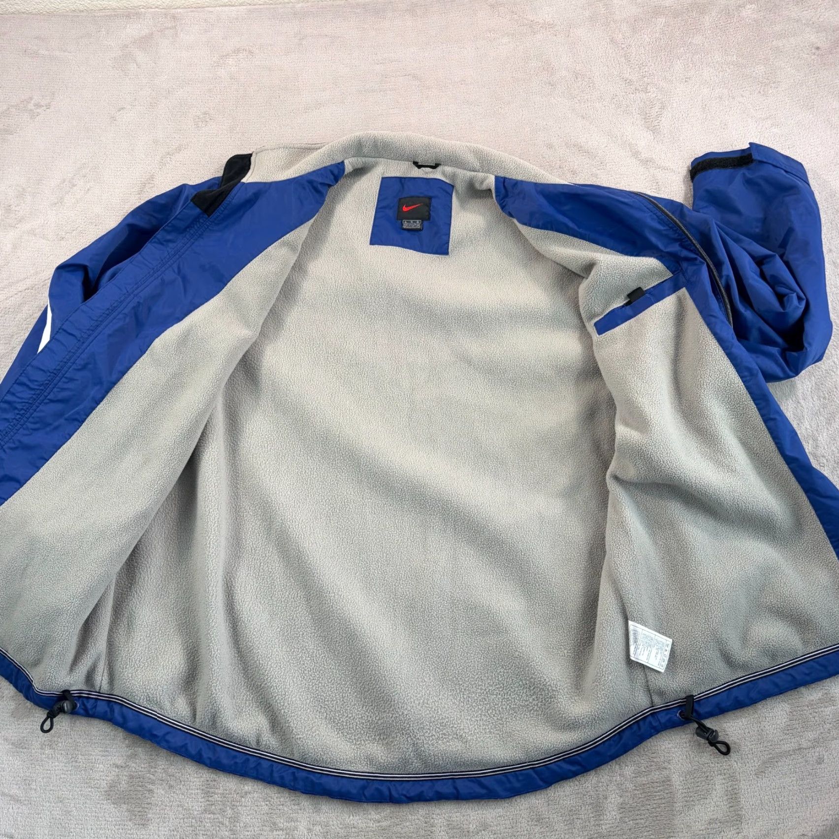 Nike VINTAGE Nike Jacket Mens XL Blue Full Zip Fleece Lined 90s Swoosh Logo Jacket Size US L / EU 52-54 / 3 - 4 Thumbnail
