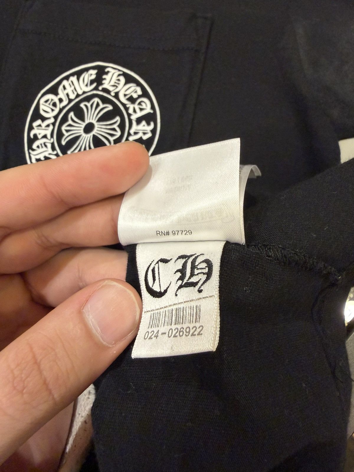 Chrome Hearts Chrome Hearts Horseshoe Logo Pocket Tee Size US M / EU 48-50 / 2 - 6 Thumbnail