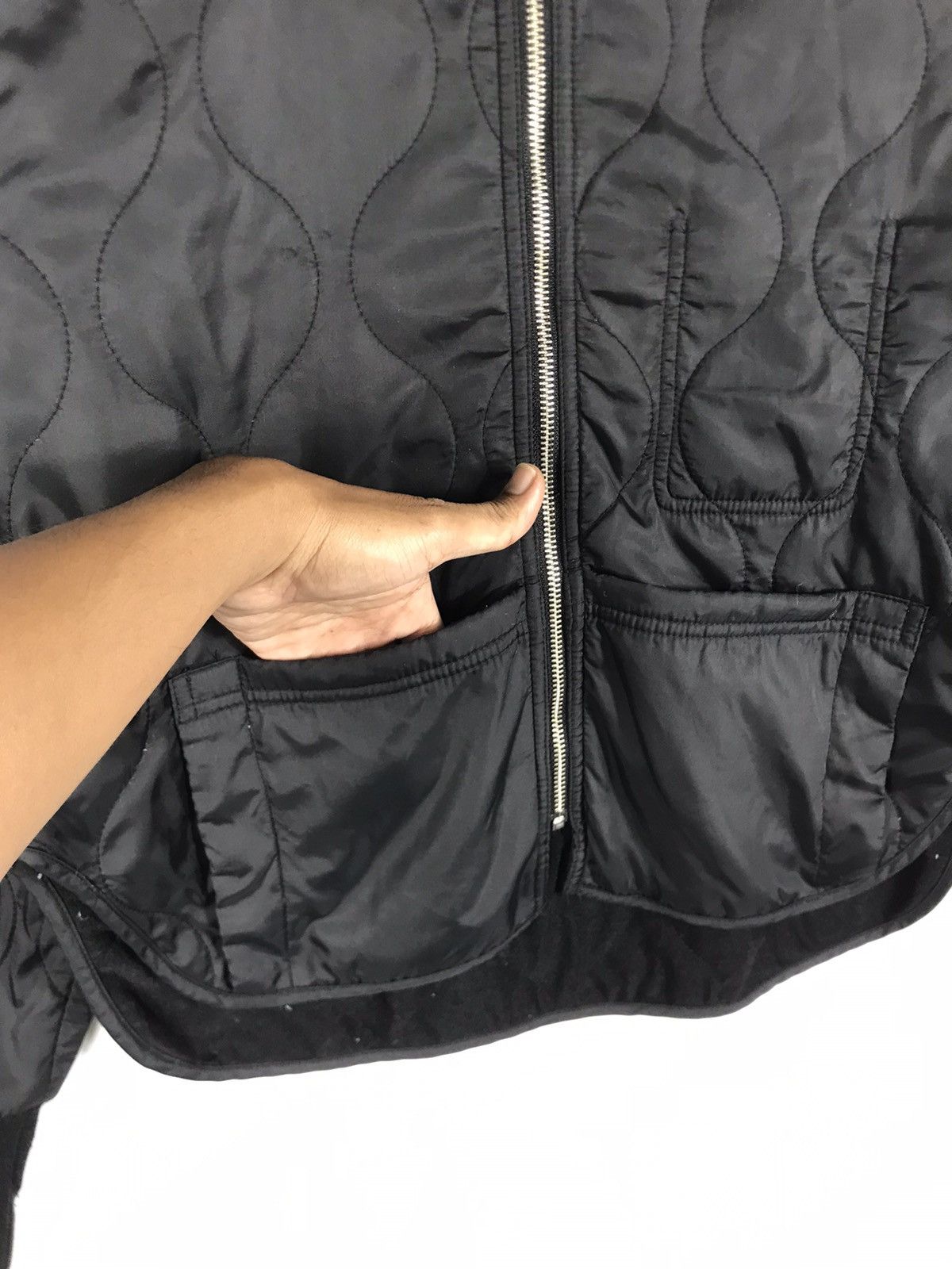 FiveBrother × Vintage ⚡️Vintage Five Brother Zipper Quilted Crop Jacket Size M / US 6-8 / IT 42-44 - 5 Thumbnail