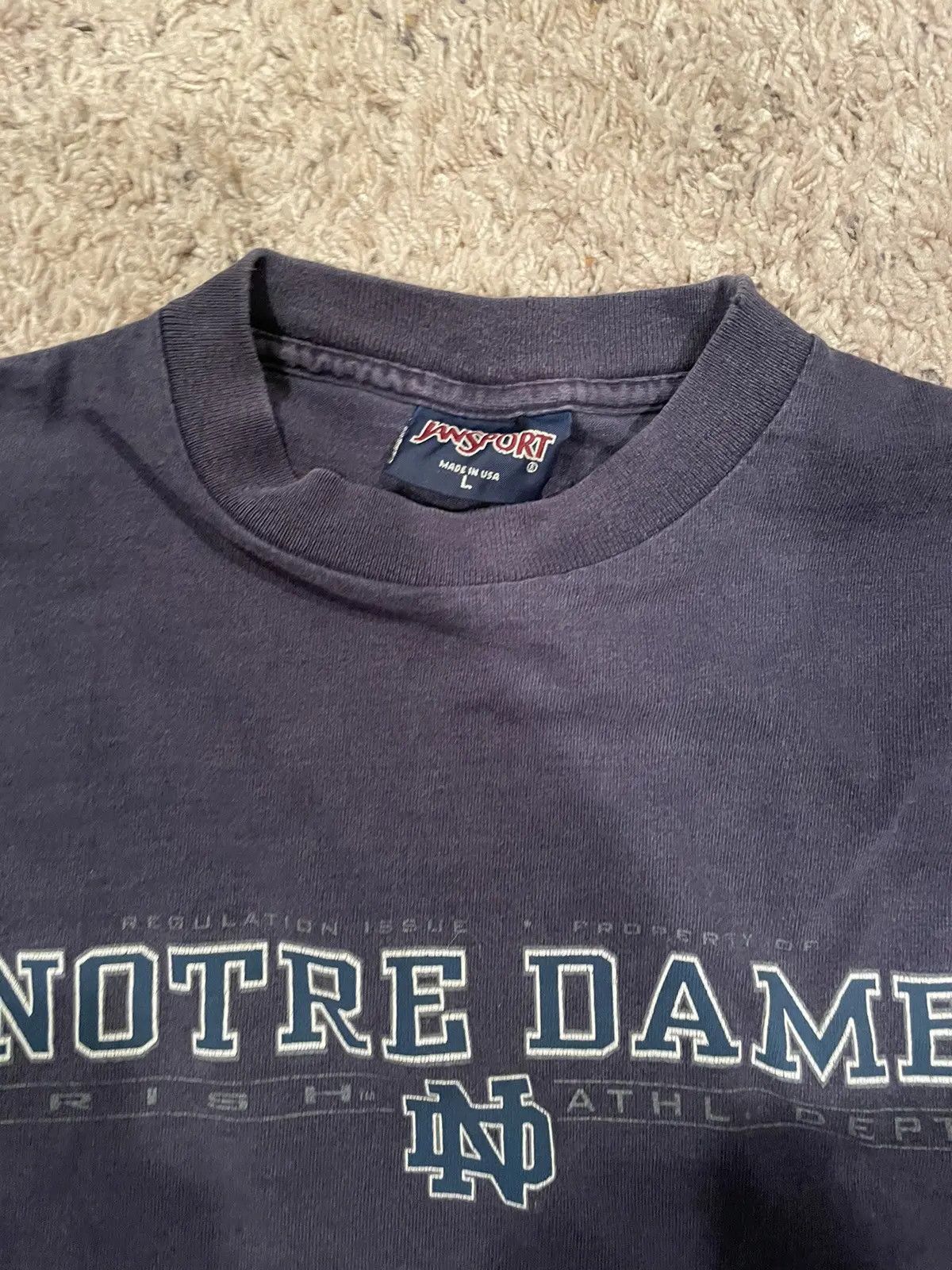 Champion Bundle: Notre Dame Logo Long Sleeve and Sweatshirt Size US L / EU 52-54 / 3 - 4 Thumbnail