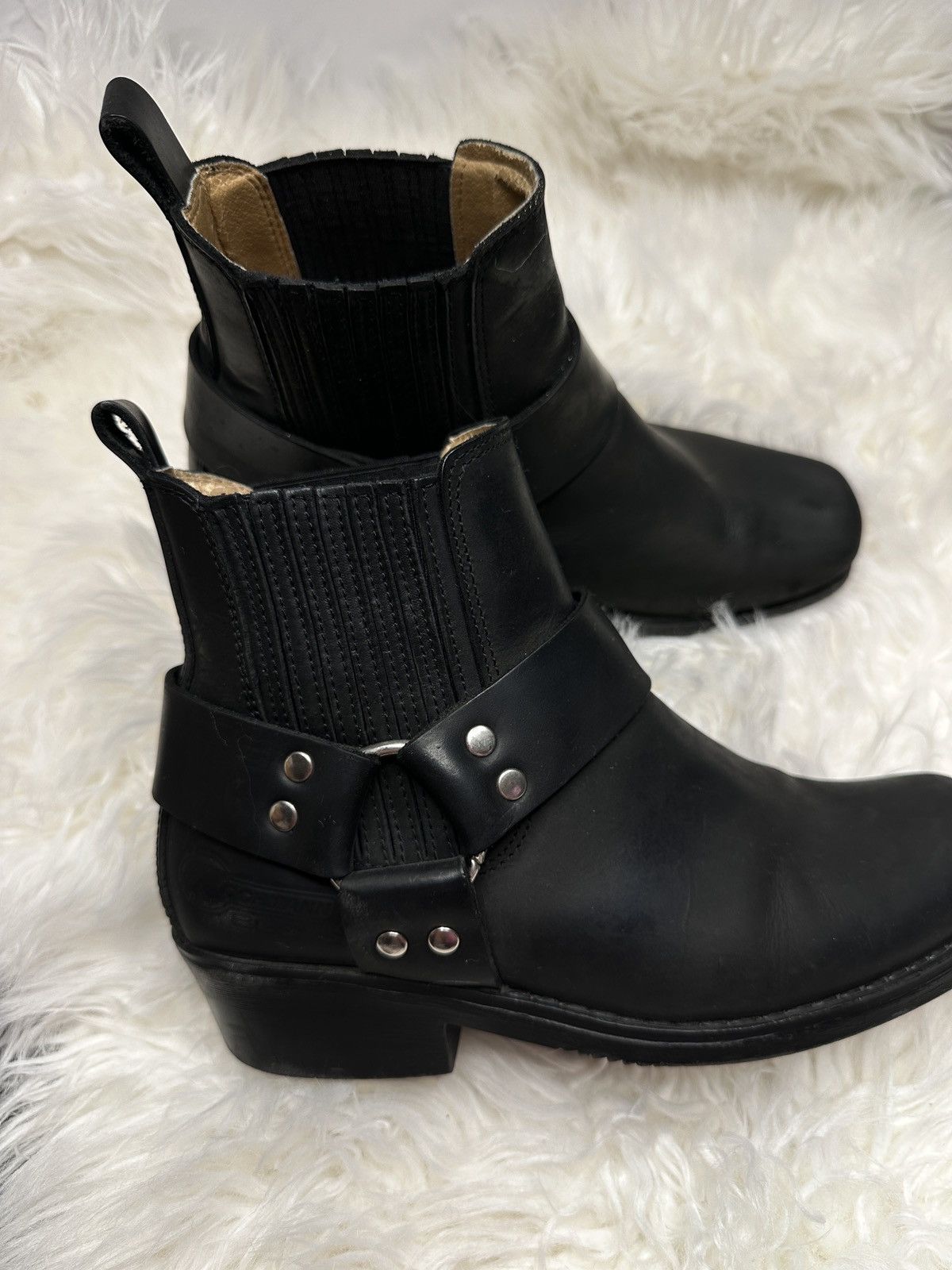 Other Kochmann Spain Design Western Ankle Black Leather Vintage Size US 6 / IT 36 - 2 Thumbnail