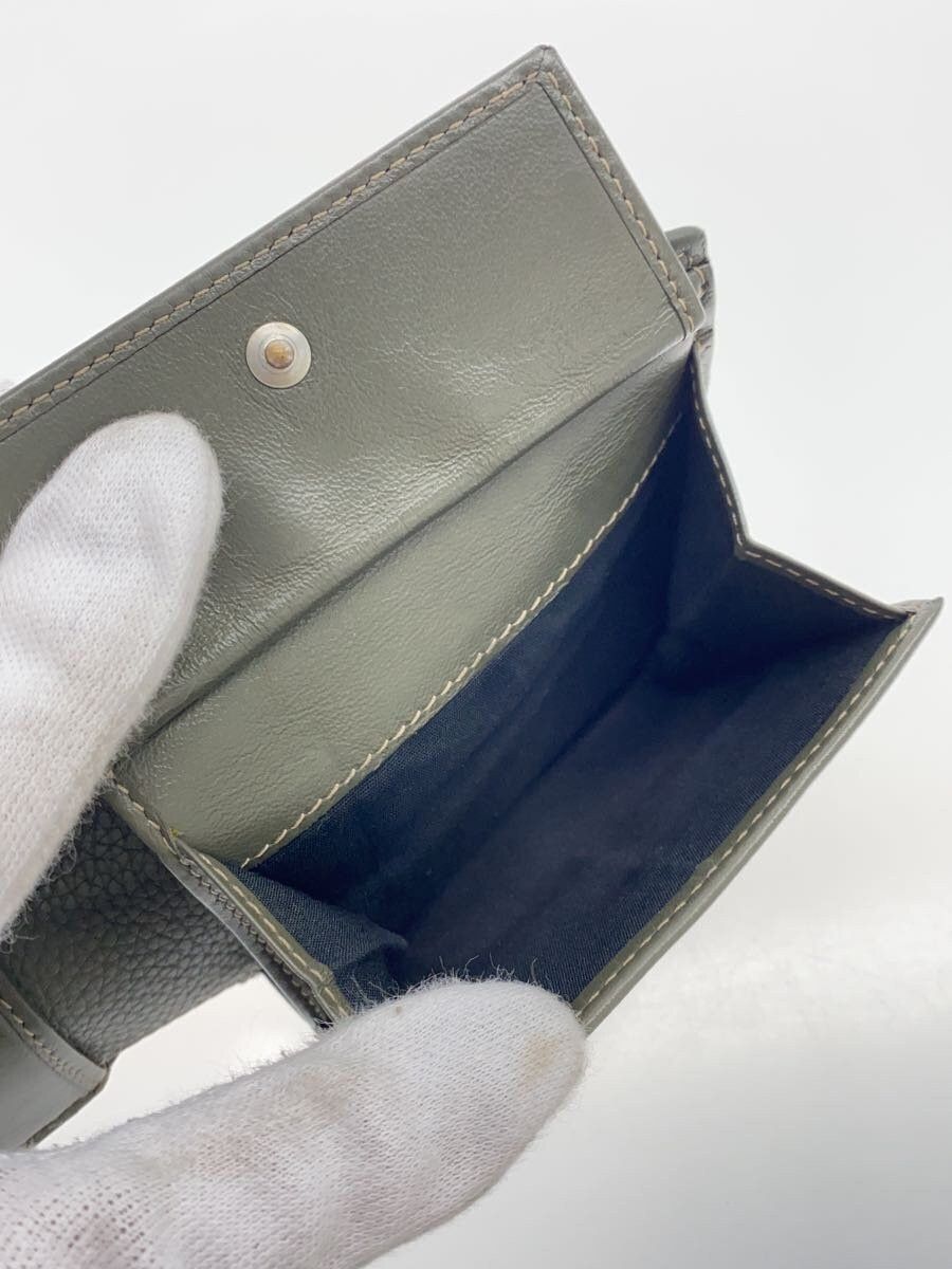 Dior Dior Leather Bi-Fold Wallet Khaki Size ONE SIZE - 5 Thumbnail